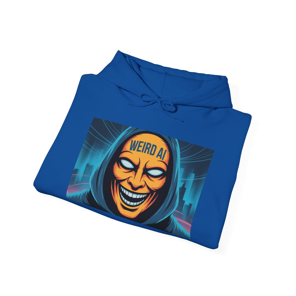 Weird AI "Masked Mode" Unisex Heavy Blend™ Hooded Sweatshirt