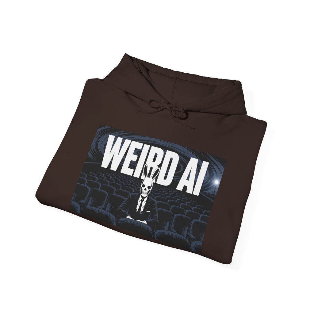 WEIRD AI  " Backrooms Theater "  Unisex Heavy Blend™ Hooded Sweatshirt