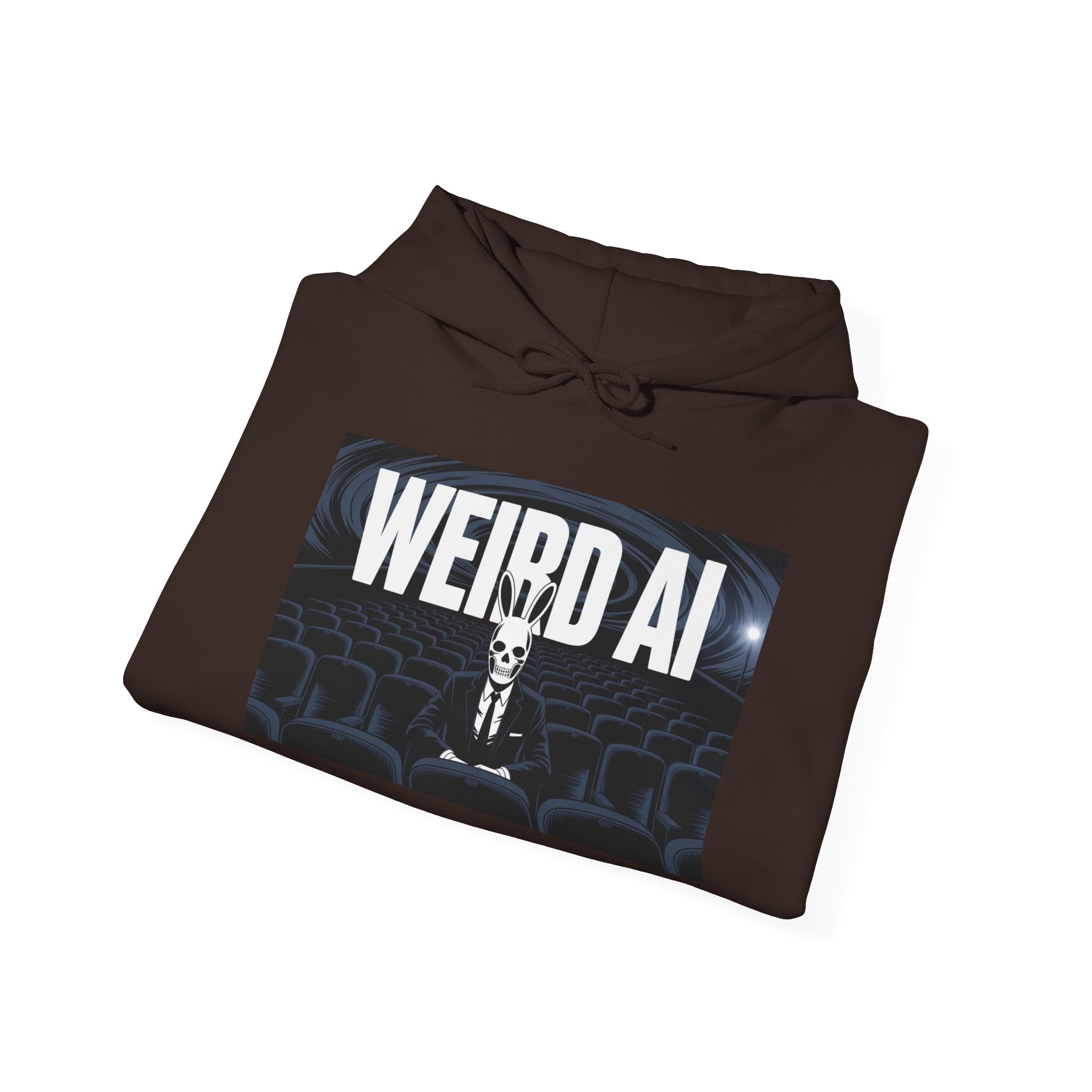 WEIRD AI  " Backrooms Theater "  Unisex Heavy Blend™ Hooded Sweatshirt