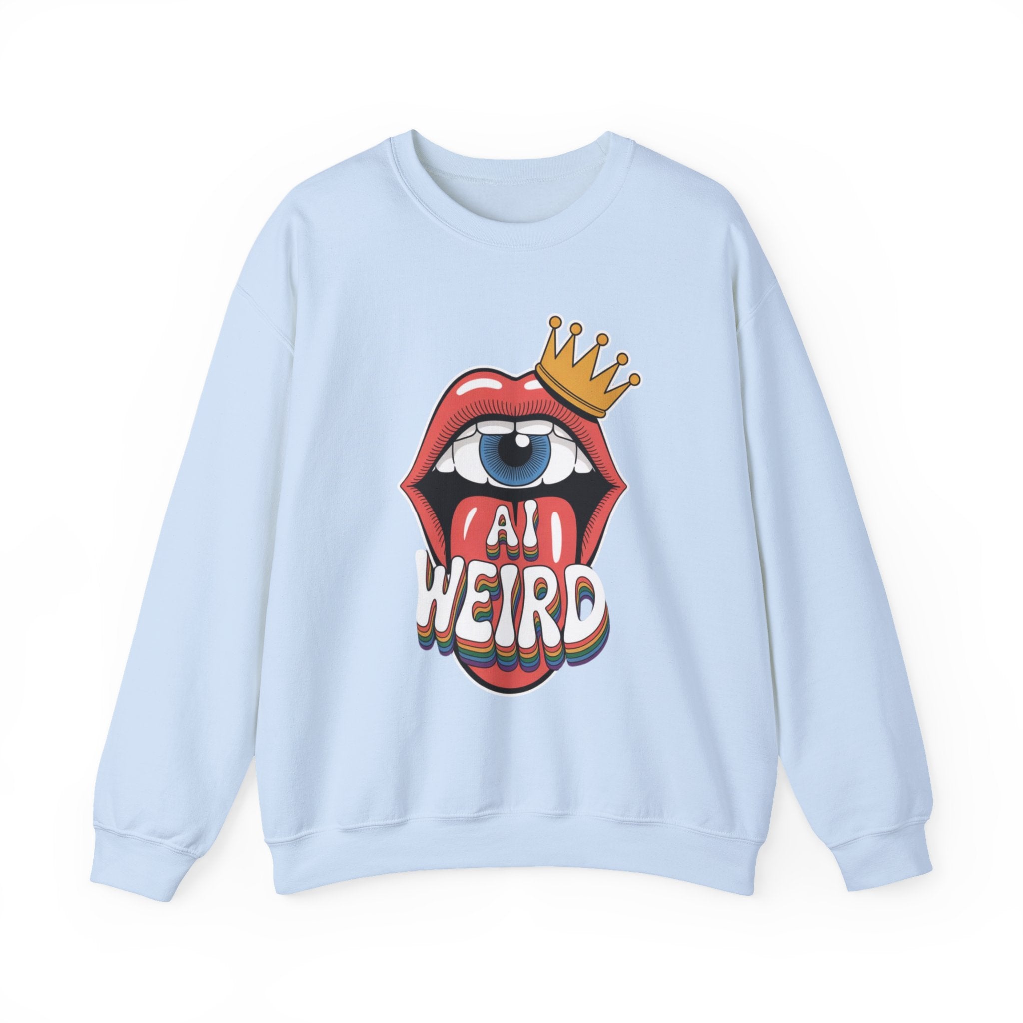Ai Weird  "Royal Oddbyte" Unisex Heavy Blend™ Crewneck Sweatshirt