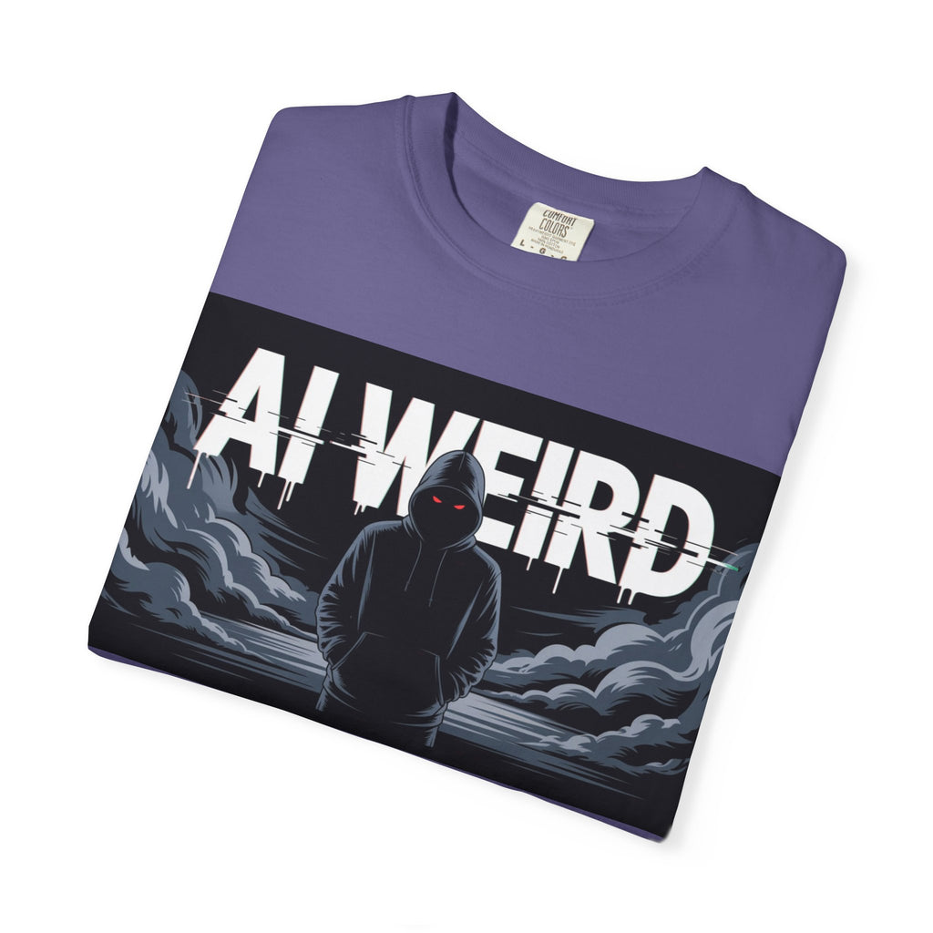 AI WEIRD – “DARK DATA ENTITY” Unisex Garment-Dyed T-shirt