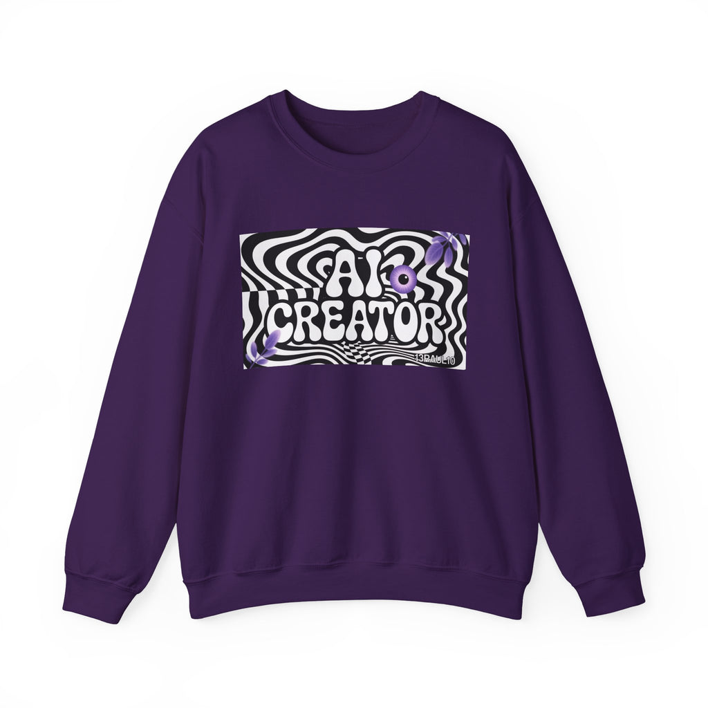 AI Creator  "Optic Loop" Unisex Heavy Blend™ Crewneck Sweatshirt