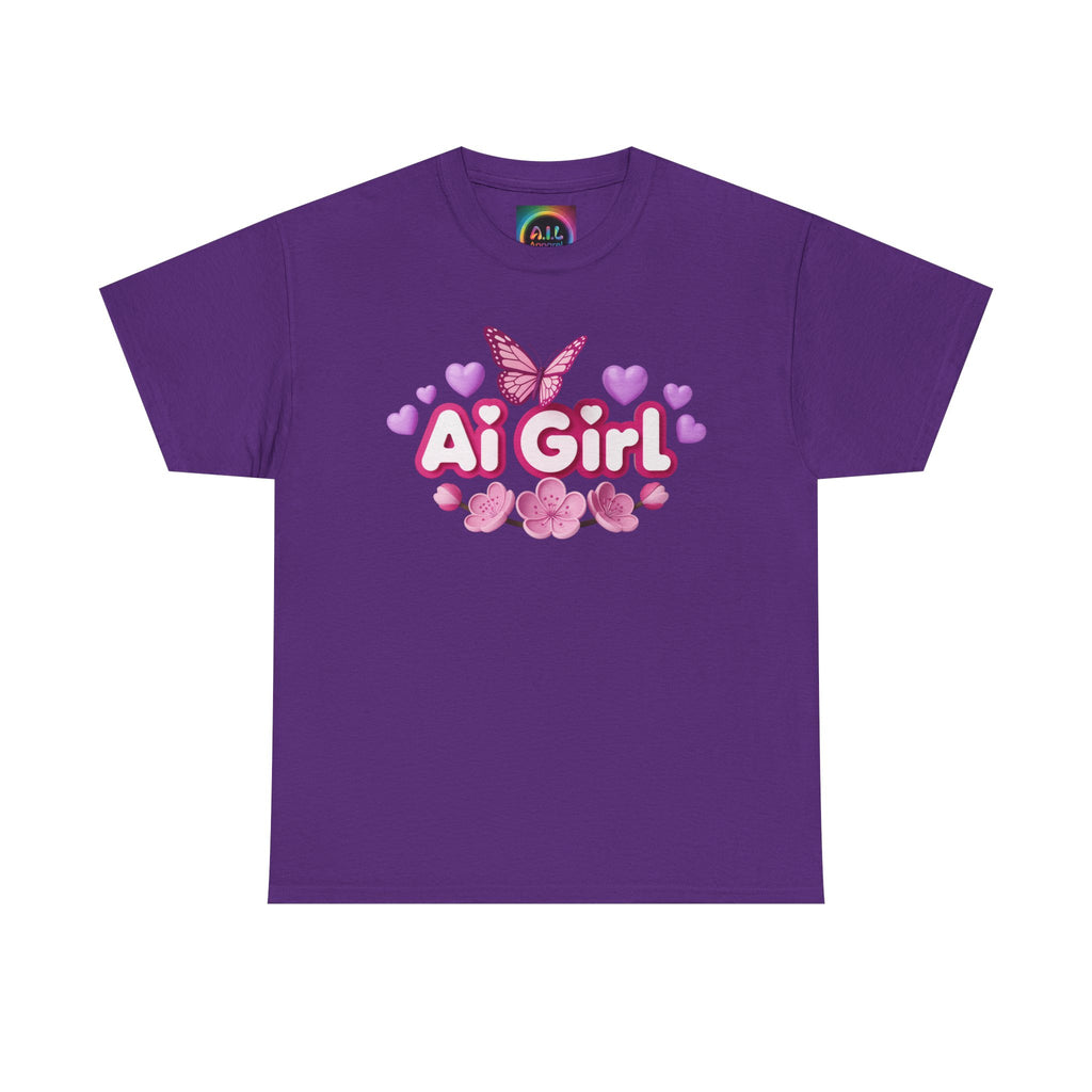Ai Girl  "Cyber Cutie" Unisex Heavy Blend™ Crewneck T‑Shirt