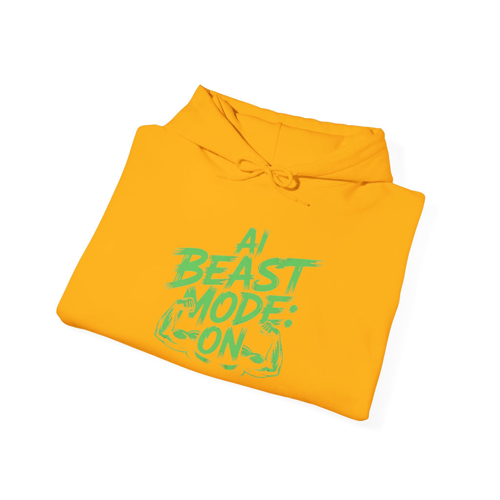 AI BEAST MODE: ON “DIGITAL HULK ENERGY” Unisex Heavy Blend™ Hooded Sweatshirt