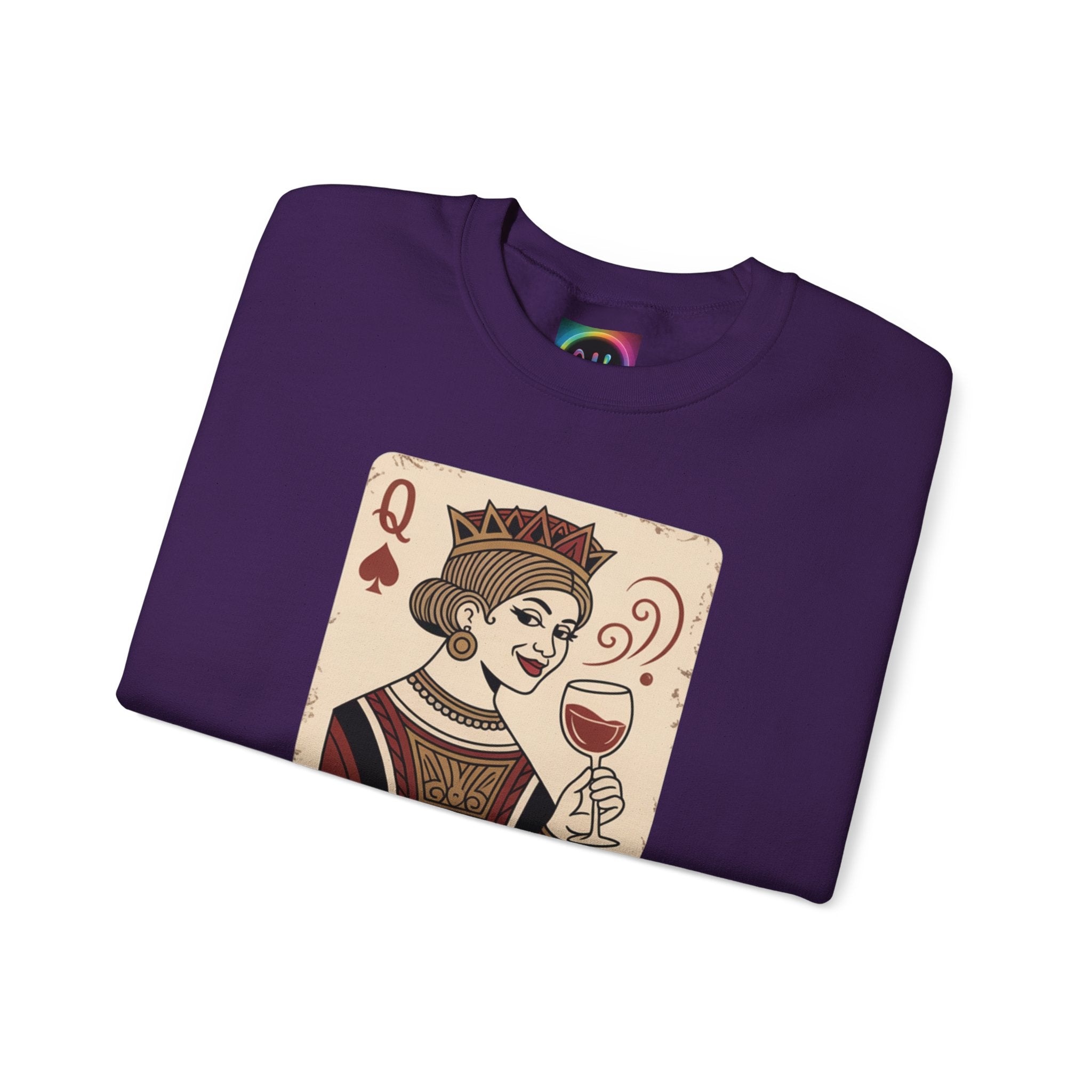 AI Queen "ROYAL ALGORITHM"  Unisex Heavy Blend Crewneck Sweatshirt