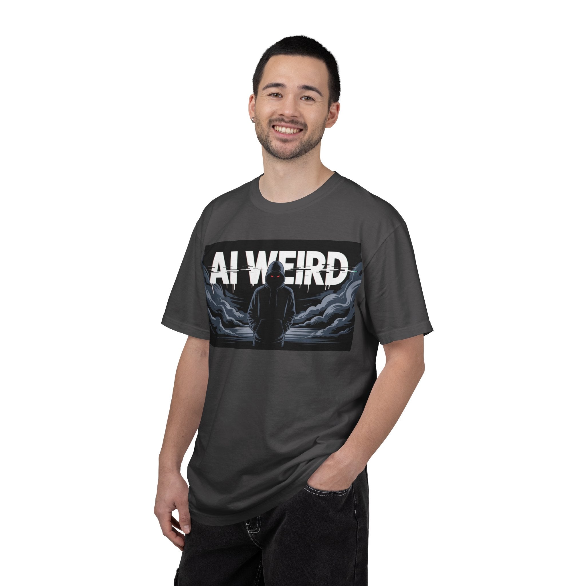 AI WEIRD – “DARK DATA ENTITY” Unisex Garment-Dyed T-shirt