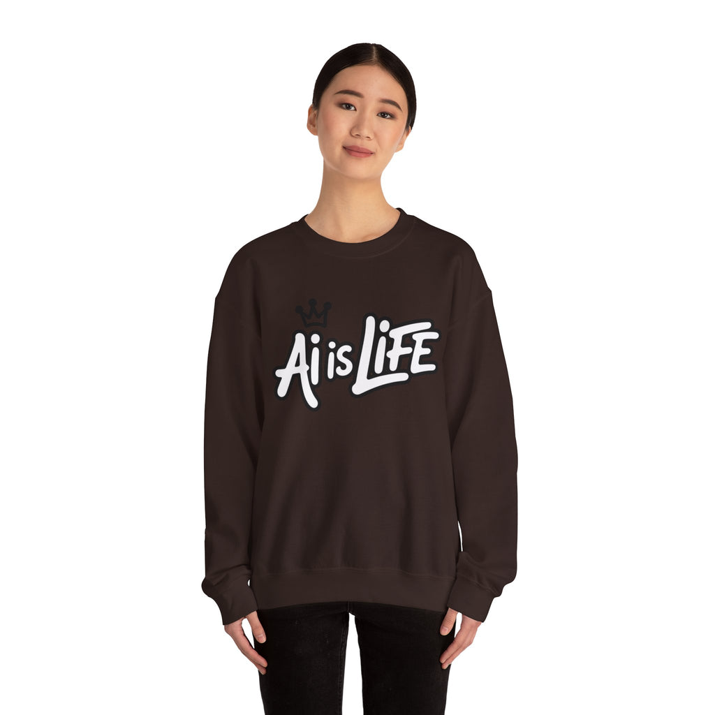 Ai is Life  "Crown Circuit" Unisex Heavy Blend™ Crewneck Sweatshirt