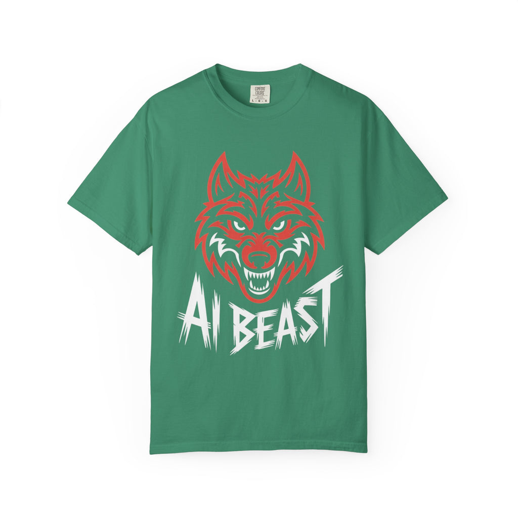 AI BEAST " Alpha Mode "  Unisex Garment-Dyed T-shirt