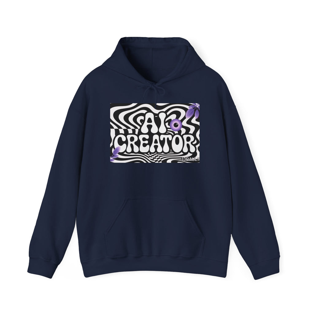 AI Creator  "Optic Loop" Unisex Heavy Blend™ Hooded Sweatshirt