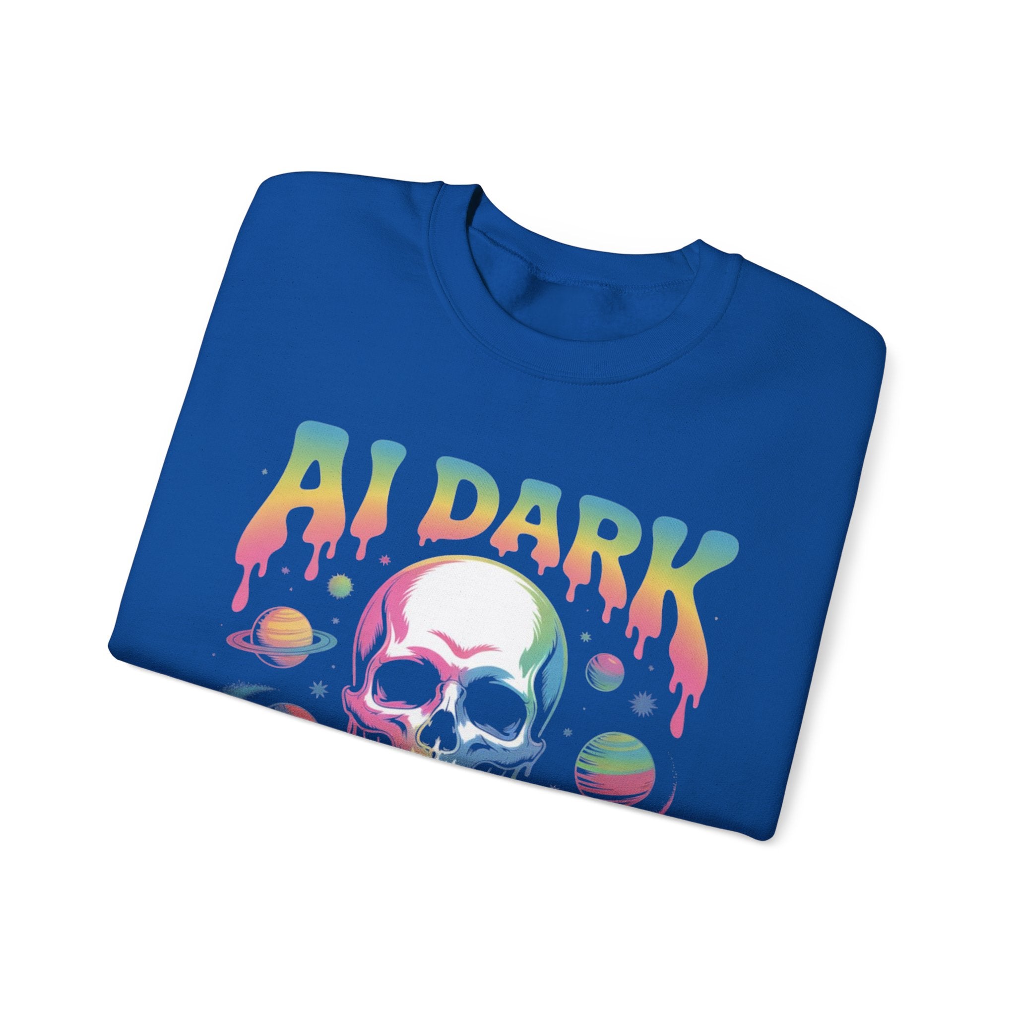 AI DARK “Death of Data” Unisex Heavy Blend™ Crewneck Sweatshirt