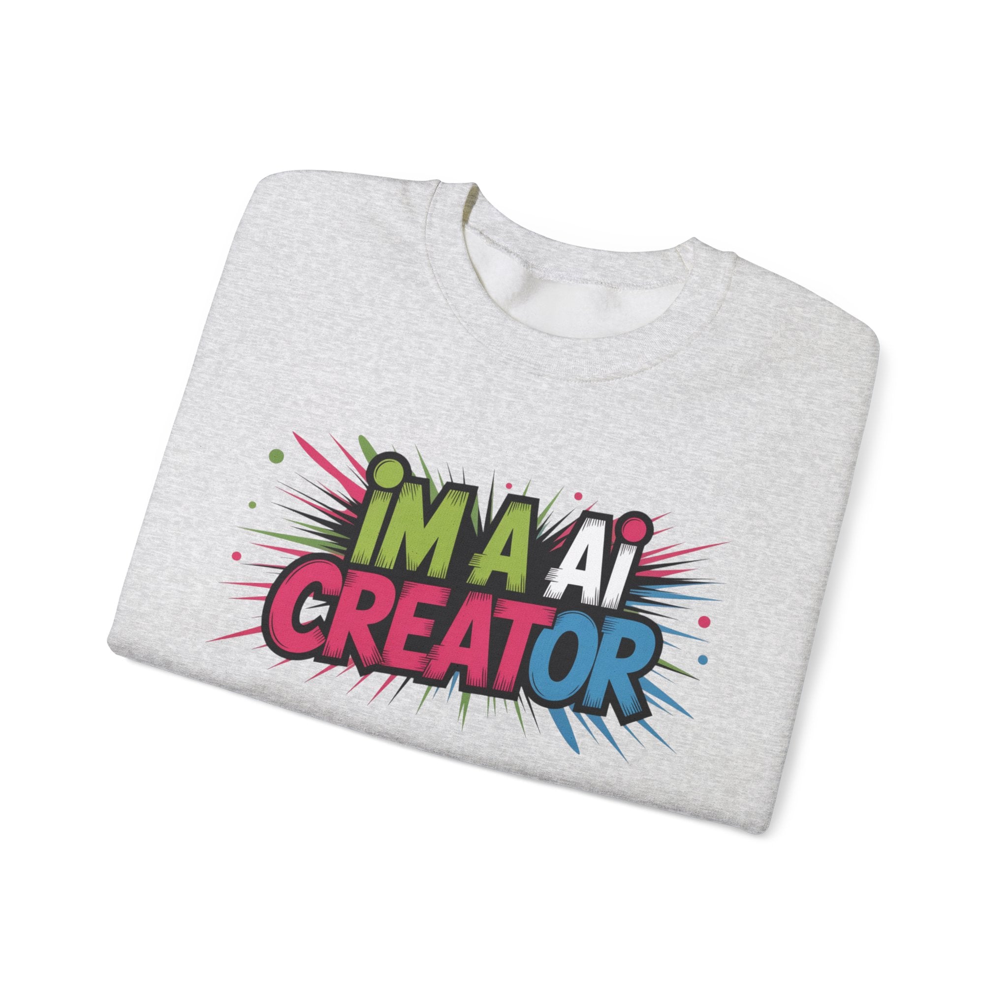 AI Creator  "Code Splash" Unisex Heavy Blend™ Crewneck Sweatshirt