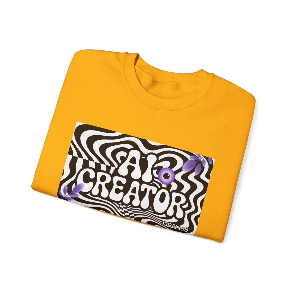 AI Creator  "Optic Loop" Unisex Heavy Blend™ Crewneck Sweatshirt