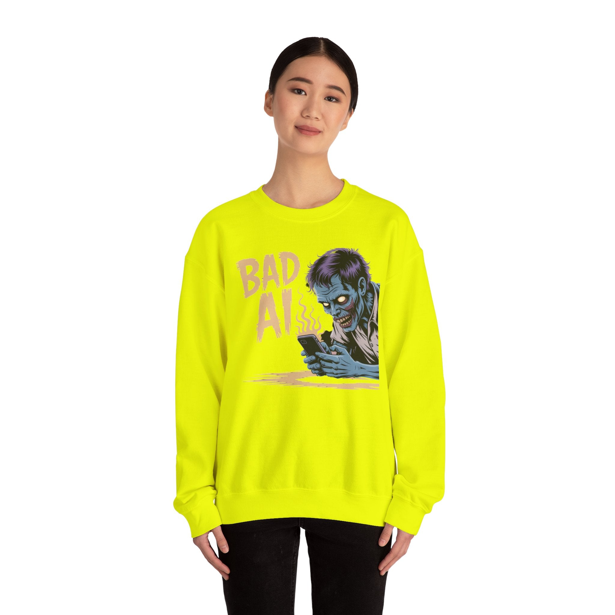 Bad AI "ZOMBIE SCROLL" Unisex Heavy Blend™ Hooded Sweatshirt