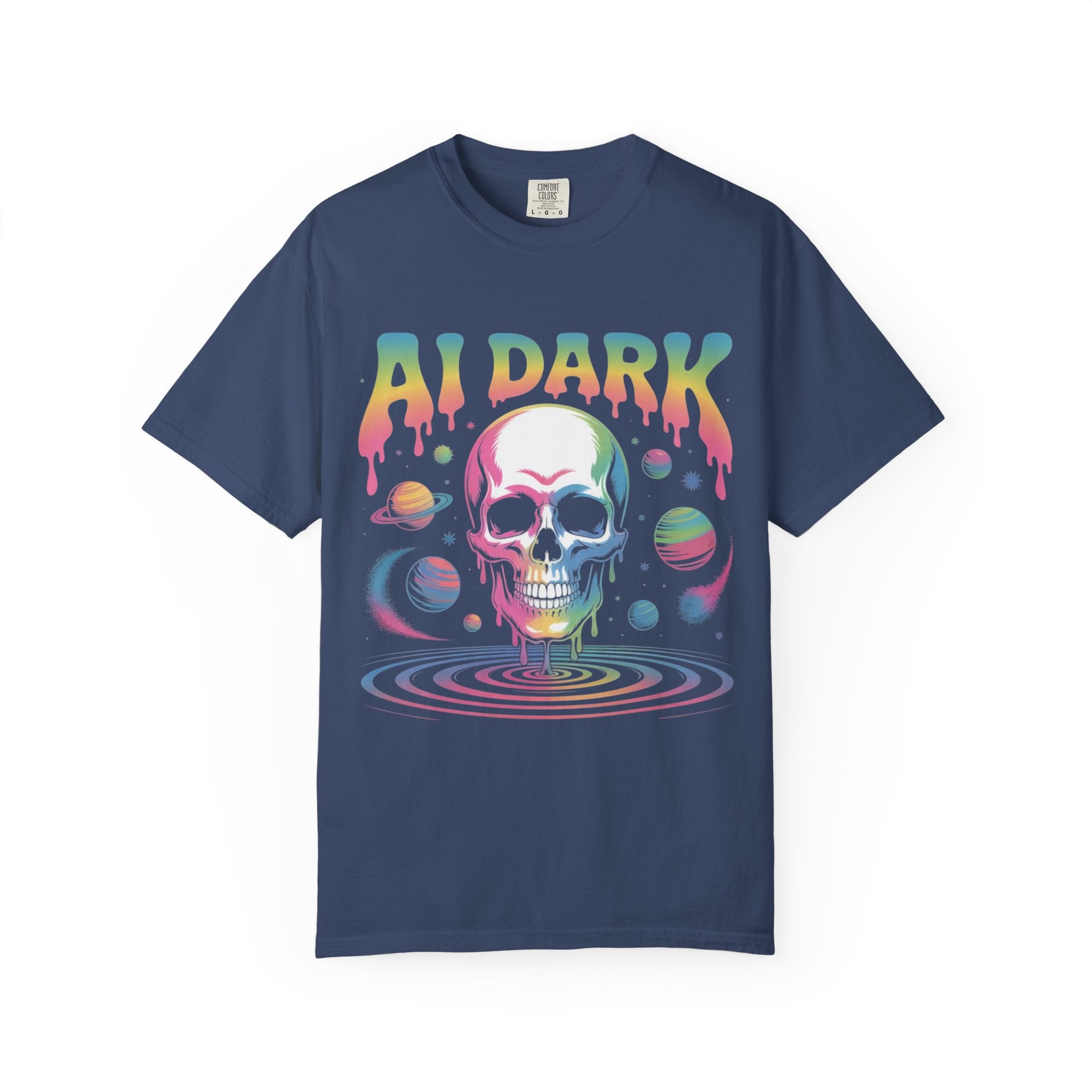 AI DARK “Death of Data” Unisex Garment-Dyed T-shirt