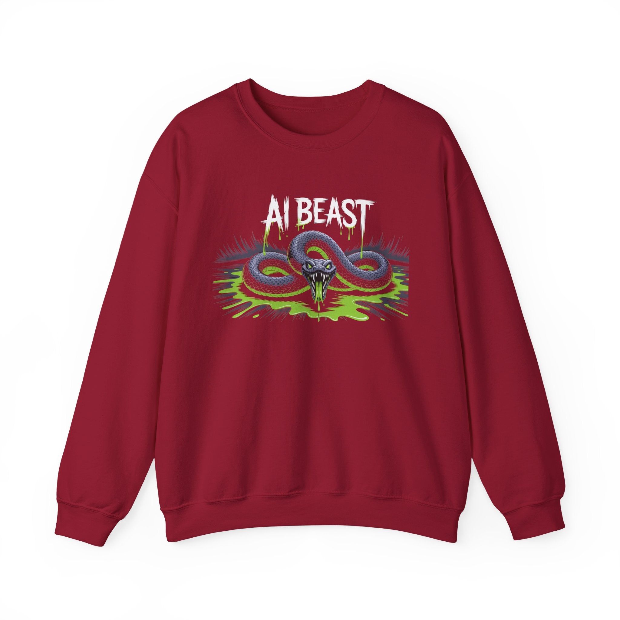AI BEAST  "Digital Venom" Unisex Heavy Blend™ Crewneck Sweatshirt