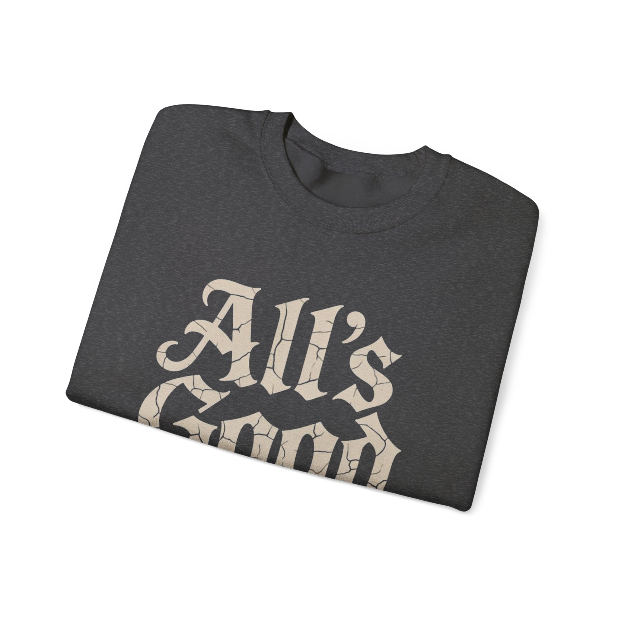 ALL’S GOOD WITH AI “Cracked Code Classic” Unisex Heavy Blend Crewneck Sweatshirt