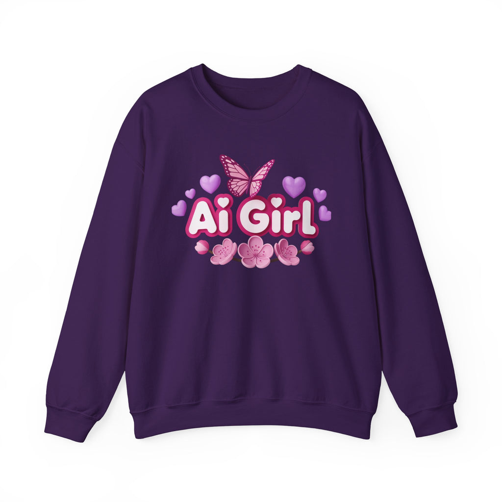 Ai Girl  "Cyber Cutie" Unisex Heavy Blend™ Crewneck Sweatshirt