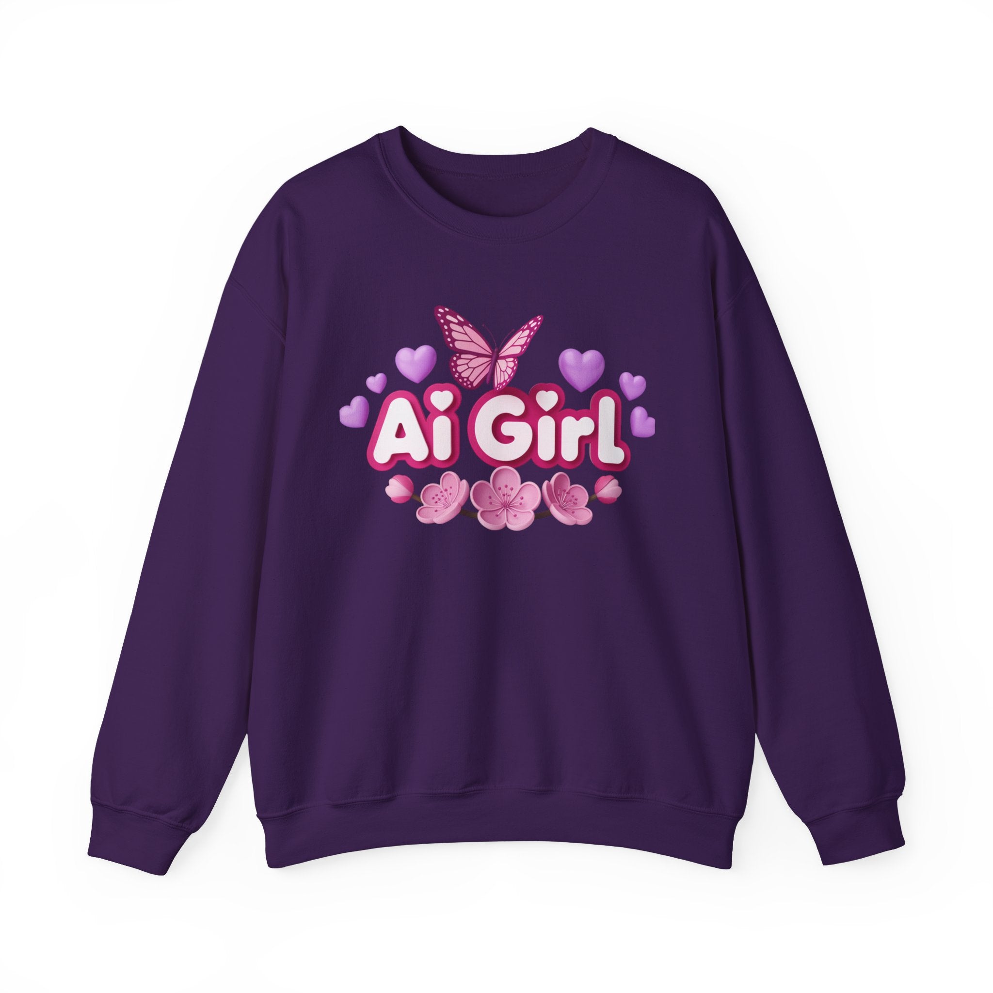 Ai Girl  "Cyber Cutie" Unisex Heavy Blend™ Crewneck Sweatshirt