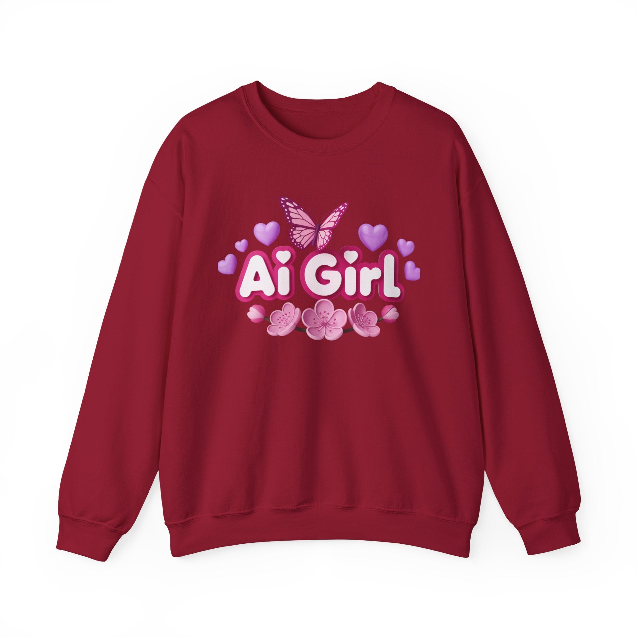 Ai Girl  "Cyber Cutie" Unisex Heavy Blend™ Crewneck Sweatshirt