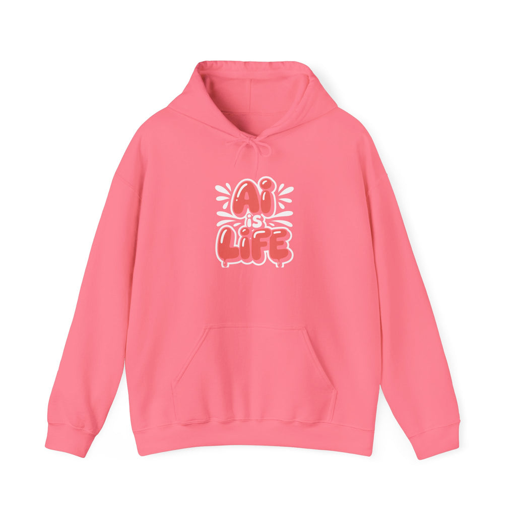 AI IS LIFE "Neural Pop" Unisex Heavy Blend™ Hooded Sweatshirt