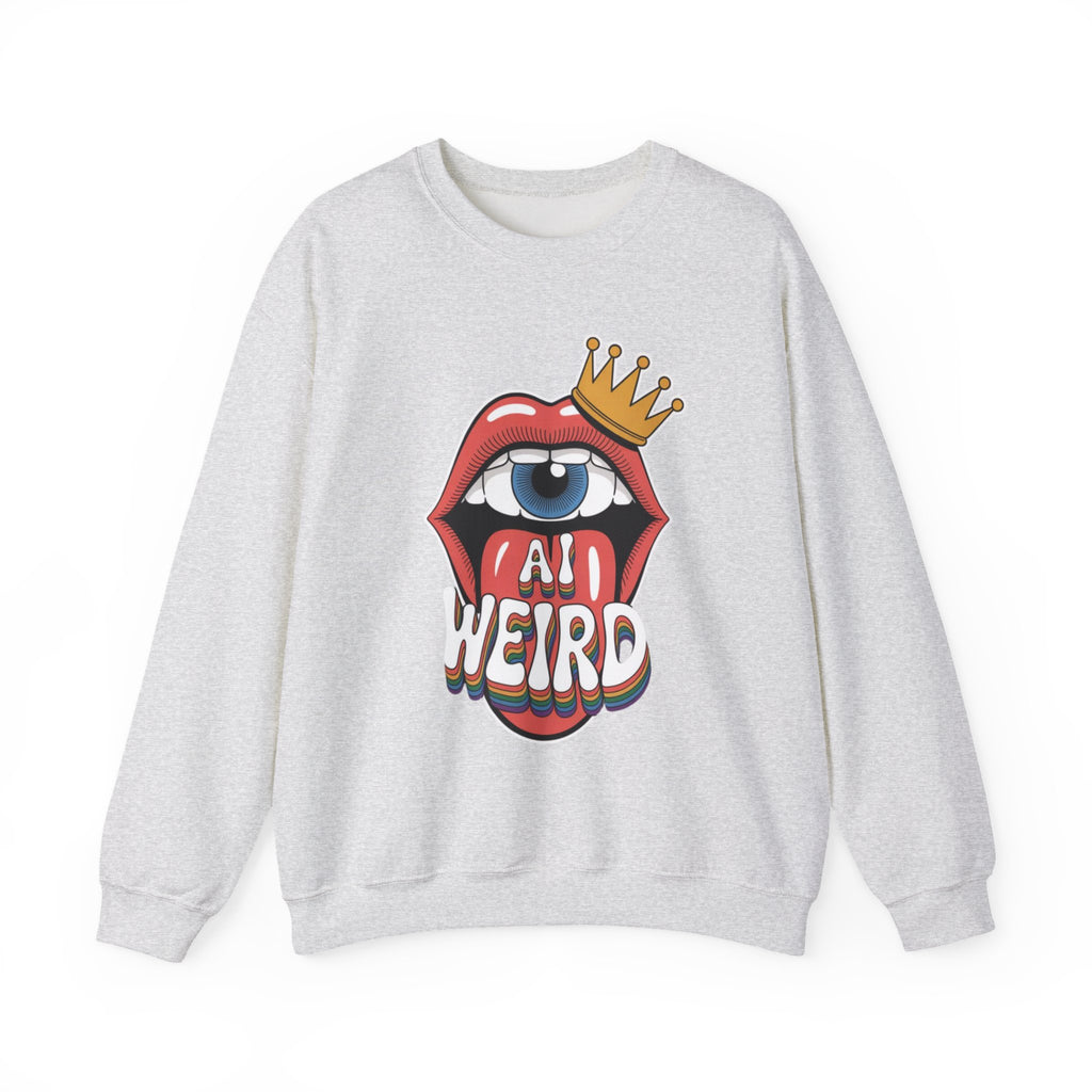 Ai Weird  "Royal Oddbyte" Unisex Heavy Blend™ Crewneck Sweatshirt