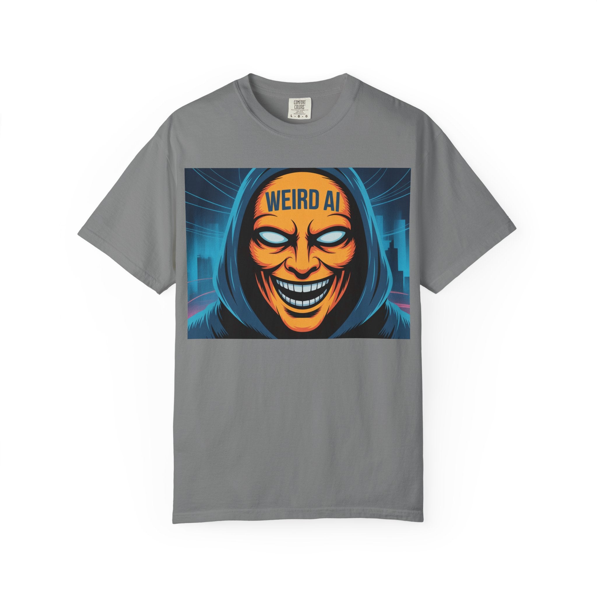 Weird AI "Masked Mode" Unisex Garment-Dyed T-shirt
