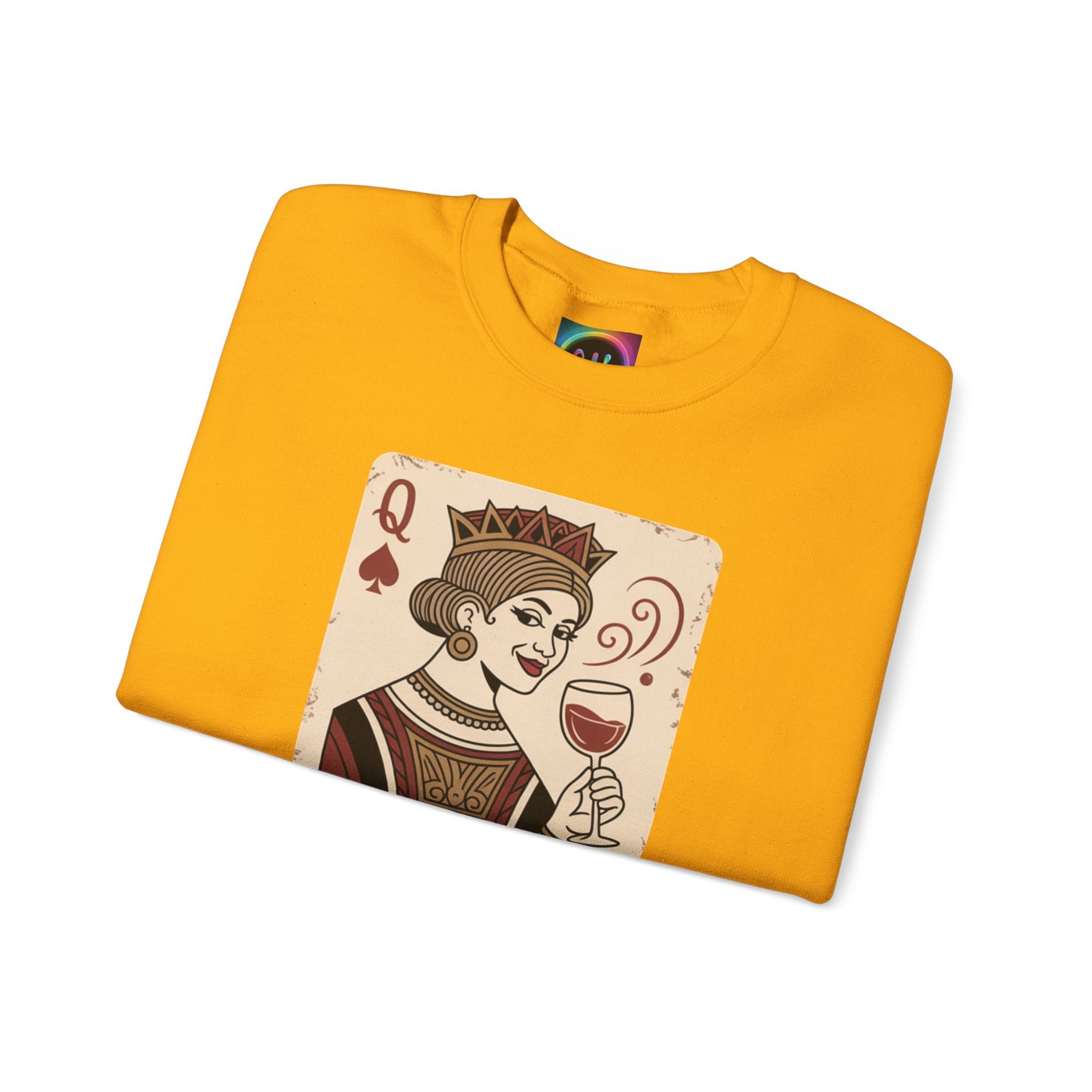 AI Queen "ROYAL ALGORITHM"  Unisex Heavy Blend Crewneck Sweatshirt