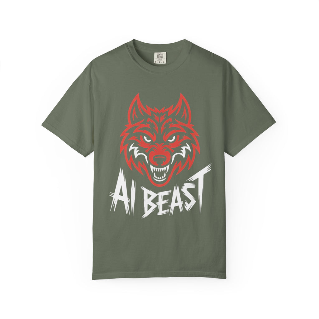 AI BEAST " Alpha Mode "  Unisex Garment-Dyed T-shirt