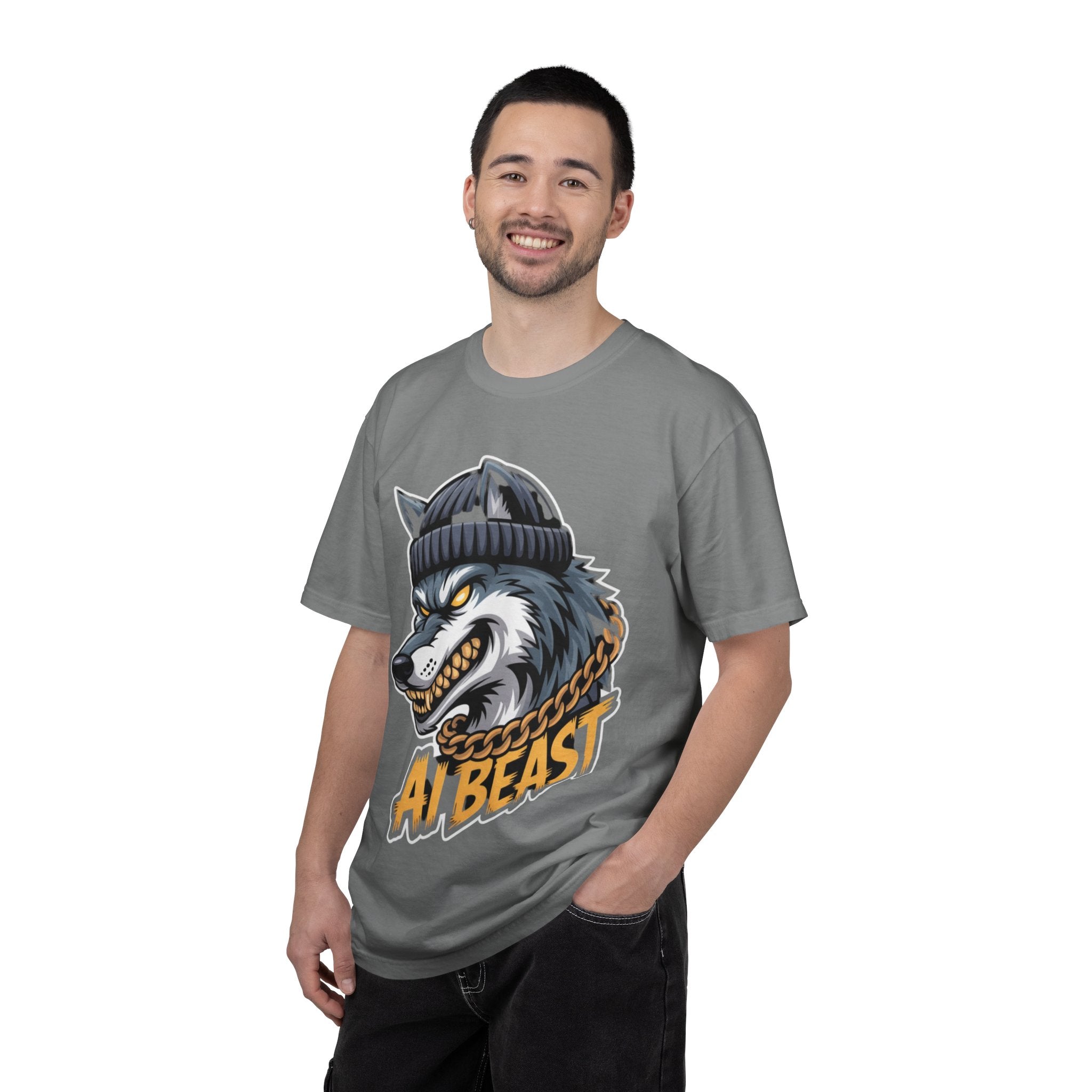 AI BEAST  "Wolf Byte Syndicate " Unisex Garment-Dyed T-shirt