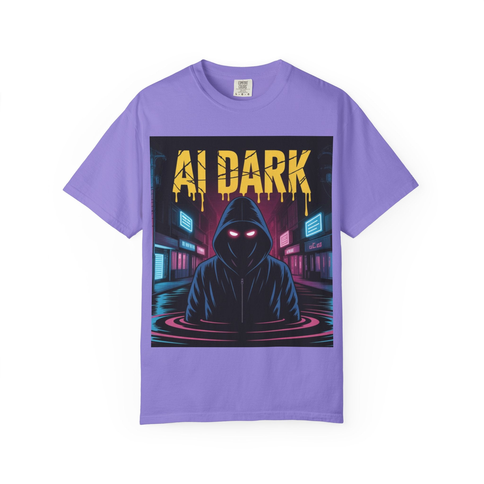 AI DARK  “Night Signal”  Unisex Garment-Dyed T-shirt