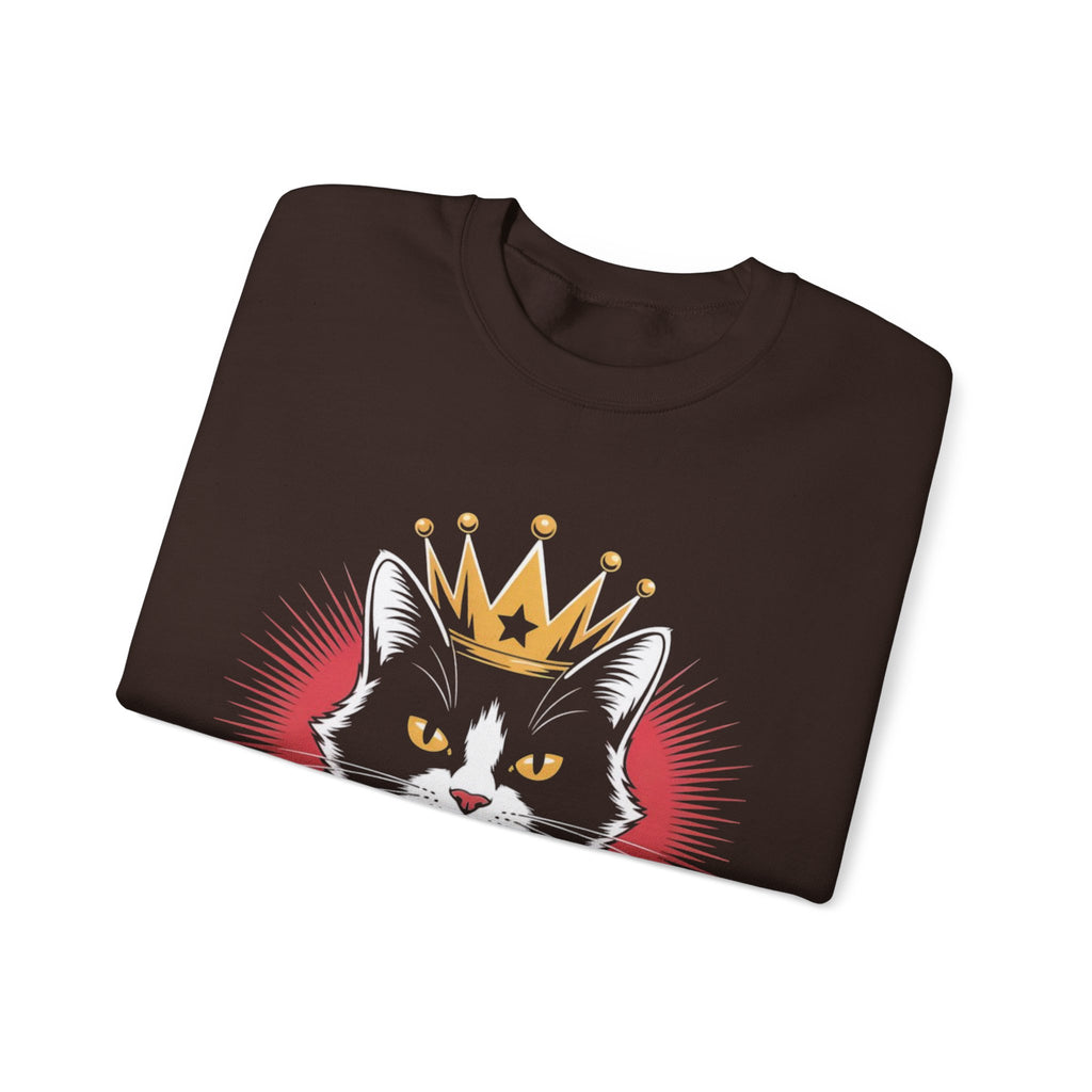AI King  "Glitch Monarch" Unisex Heavy Blend™ Crewneck Sweatshirt