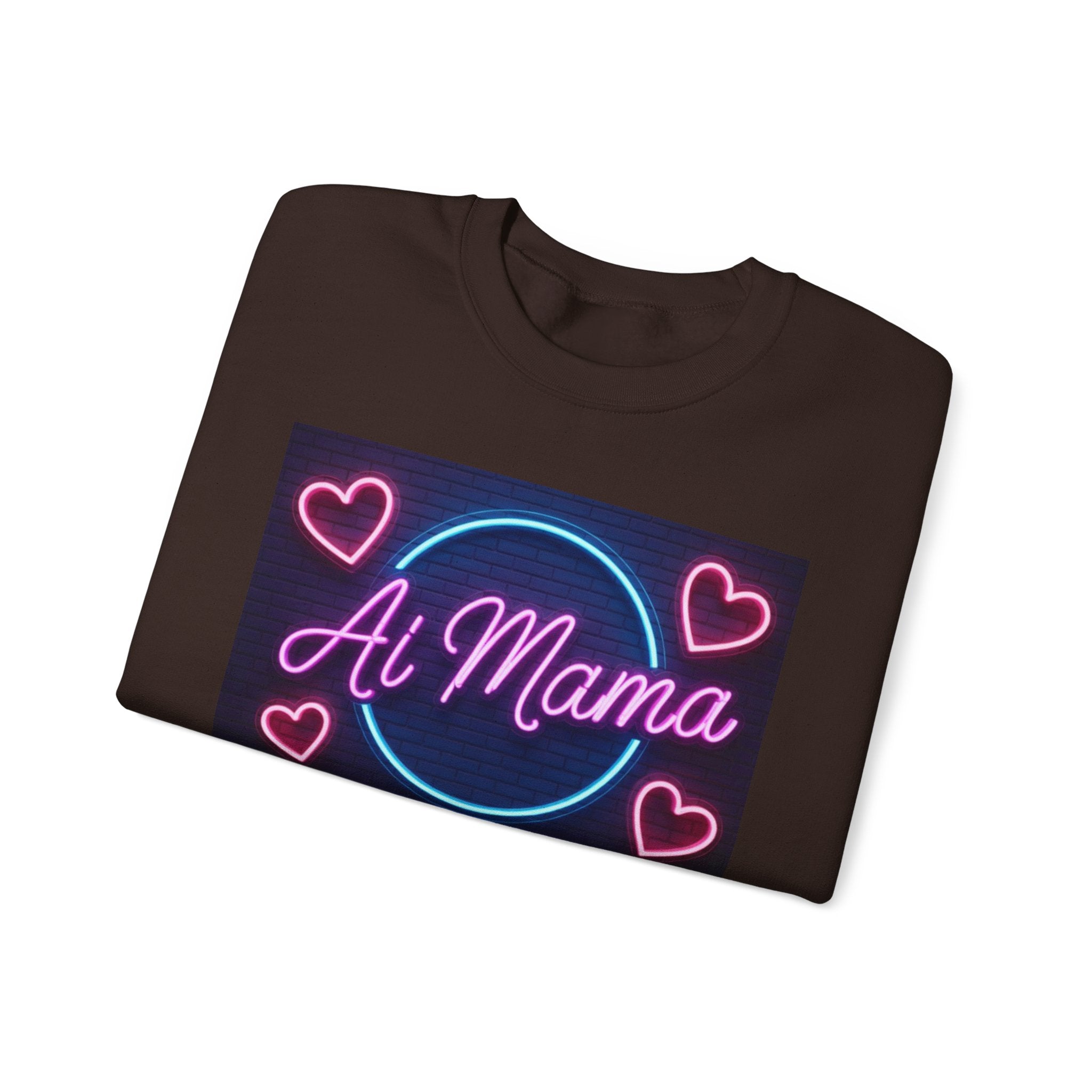 AI MAMA “ Electric Love Loop ” Unisex Heavy Blend™ Crewneck Sweatshirt