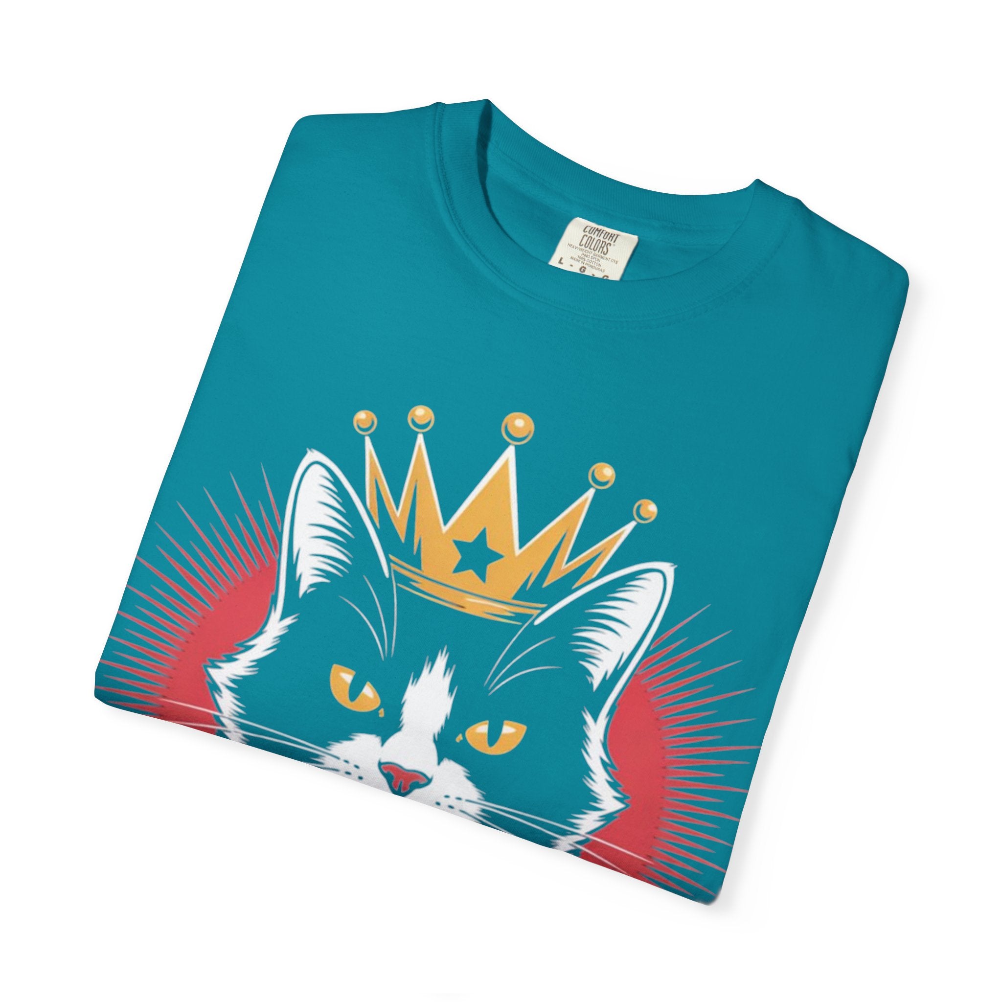 AI king ""Glitch Monarch"" Garment-Dyed T-shirt (Men)