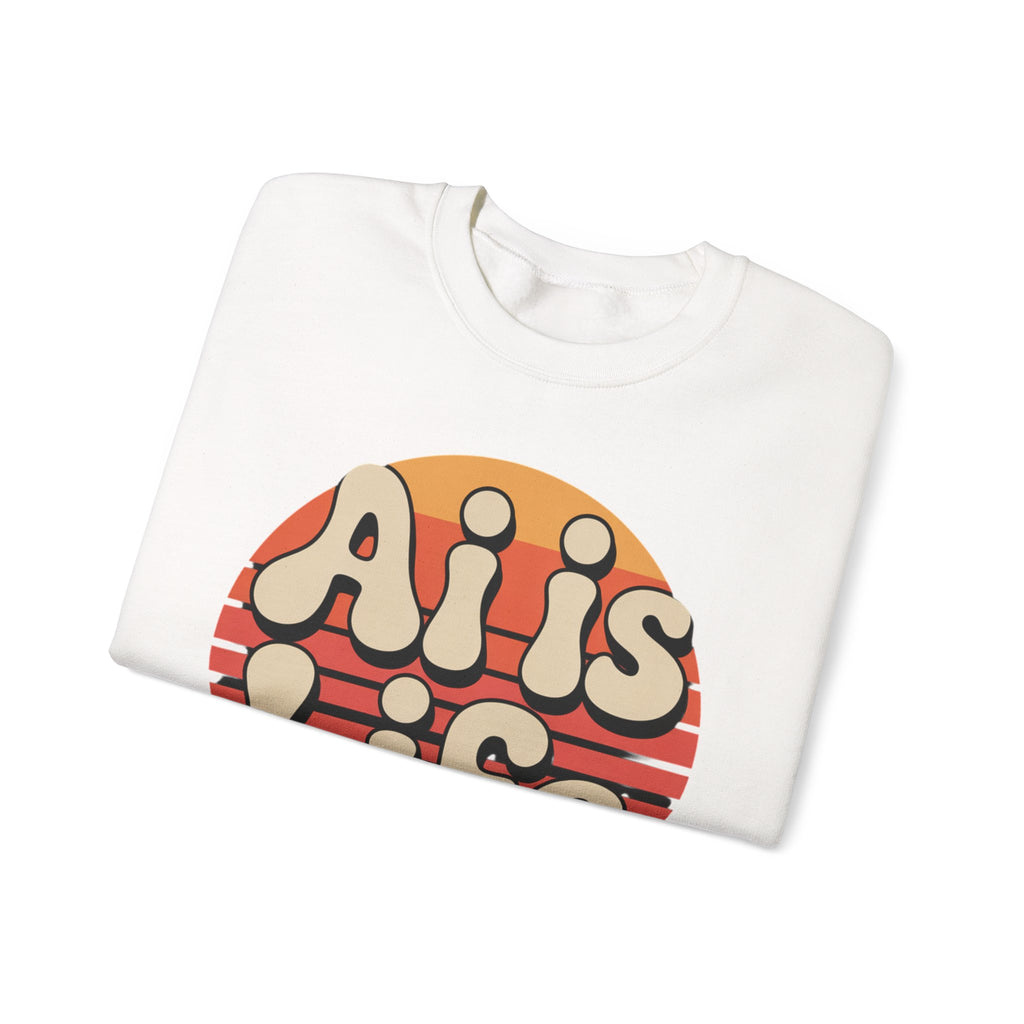 AI is Life "SUNSET CIRCUITRY" Unisex Heavy Blend™ Crewneck Sweatshirt