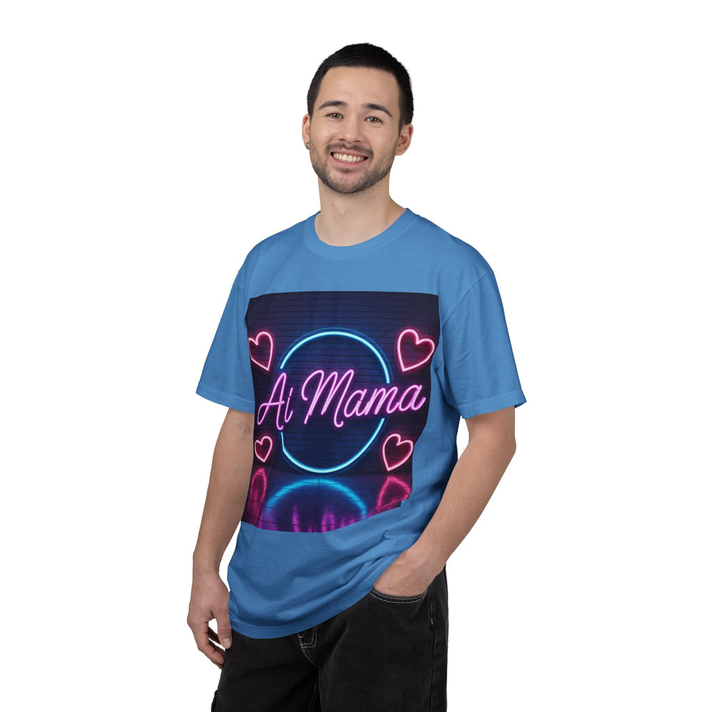 AI MAMA “Electric Love Loop” Unisex Garment-Dyed T-shirt