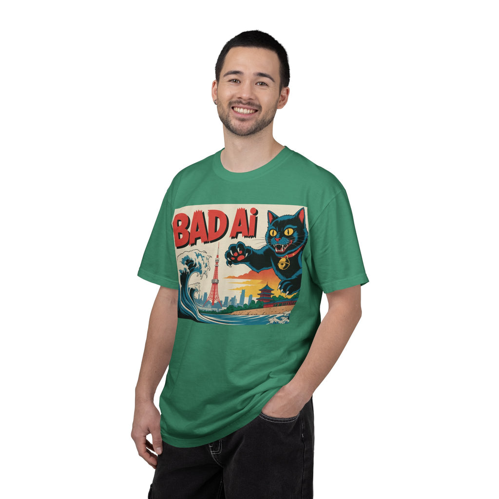 BAD AI  " Kaiju Kitty "  Unisex Garment-Dyed T-shirt