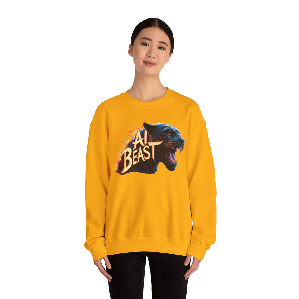 AI BEAST  "Wildfire Algorithm" Unisex Heavy Blend™ Crewneck Sweatshirt