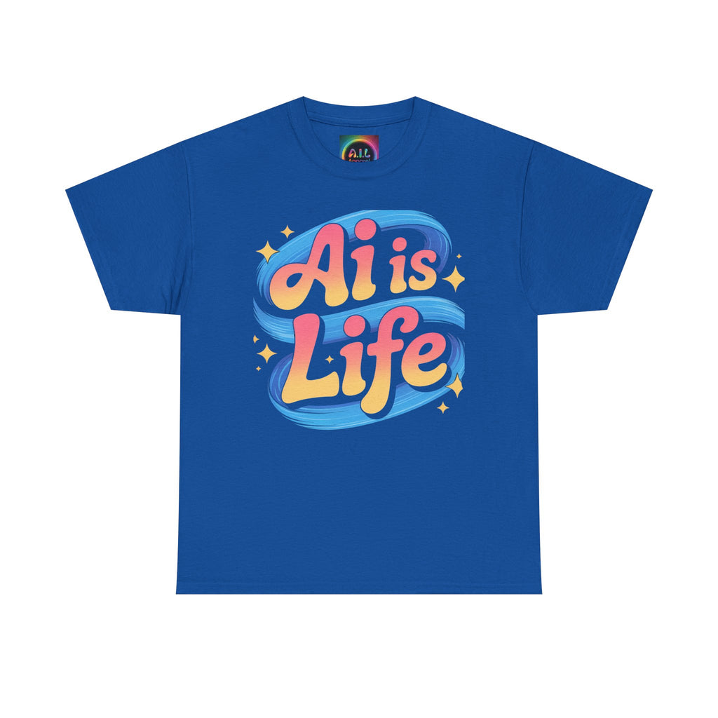 Al is Life "COSMIC SWIRL" — Colorful Retro Graphic Tee T‑Shirt