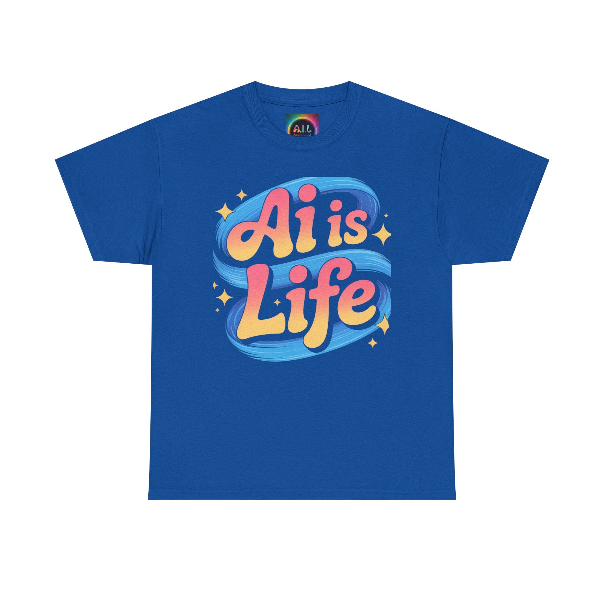 Al is Life "COSMIC SWIRL" — Colorful Retro Graphic Tee T‑Shirt
