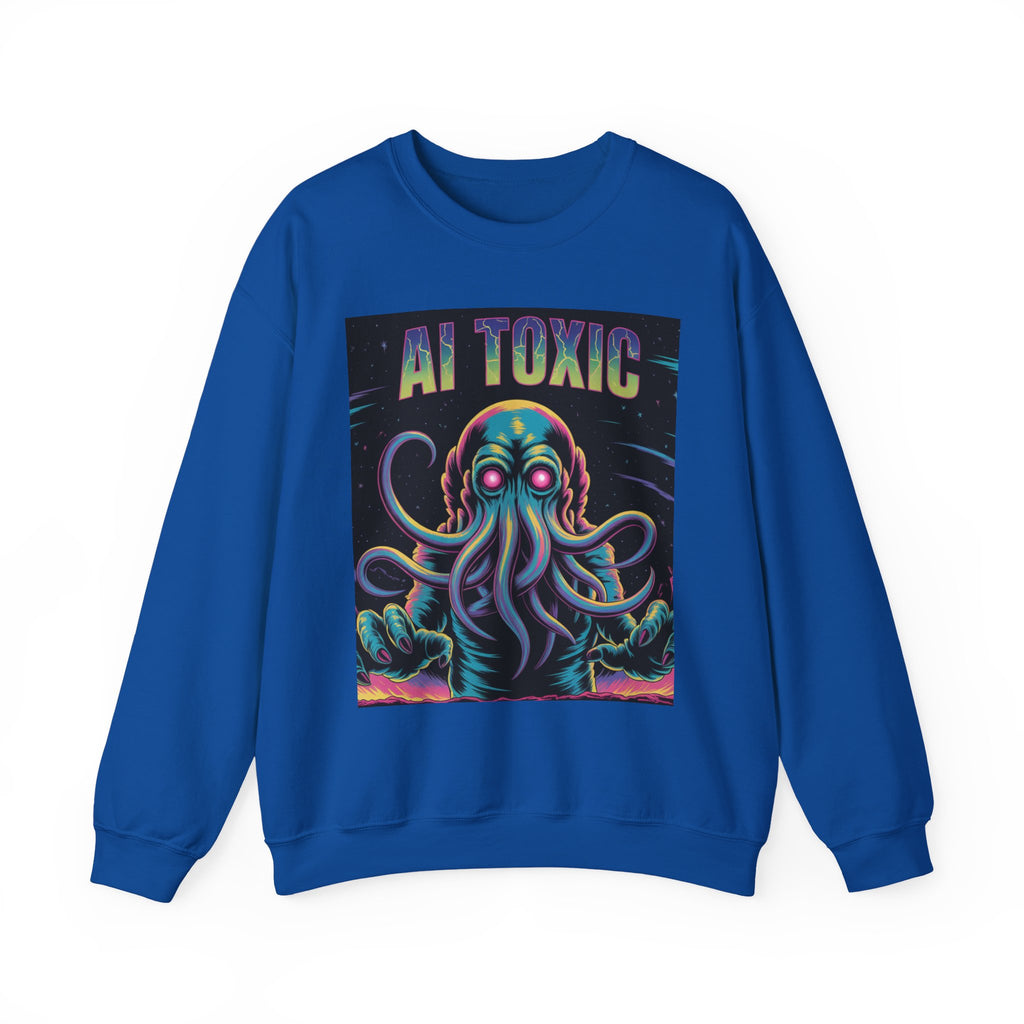 AI TOXIC  "Data Overlord" Unisex Heavy Blend™ Crewneck Sweatshirt