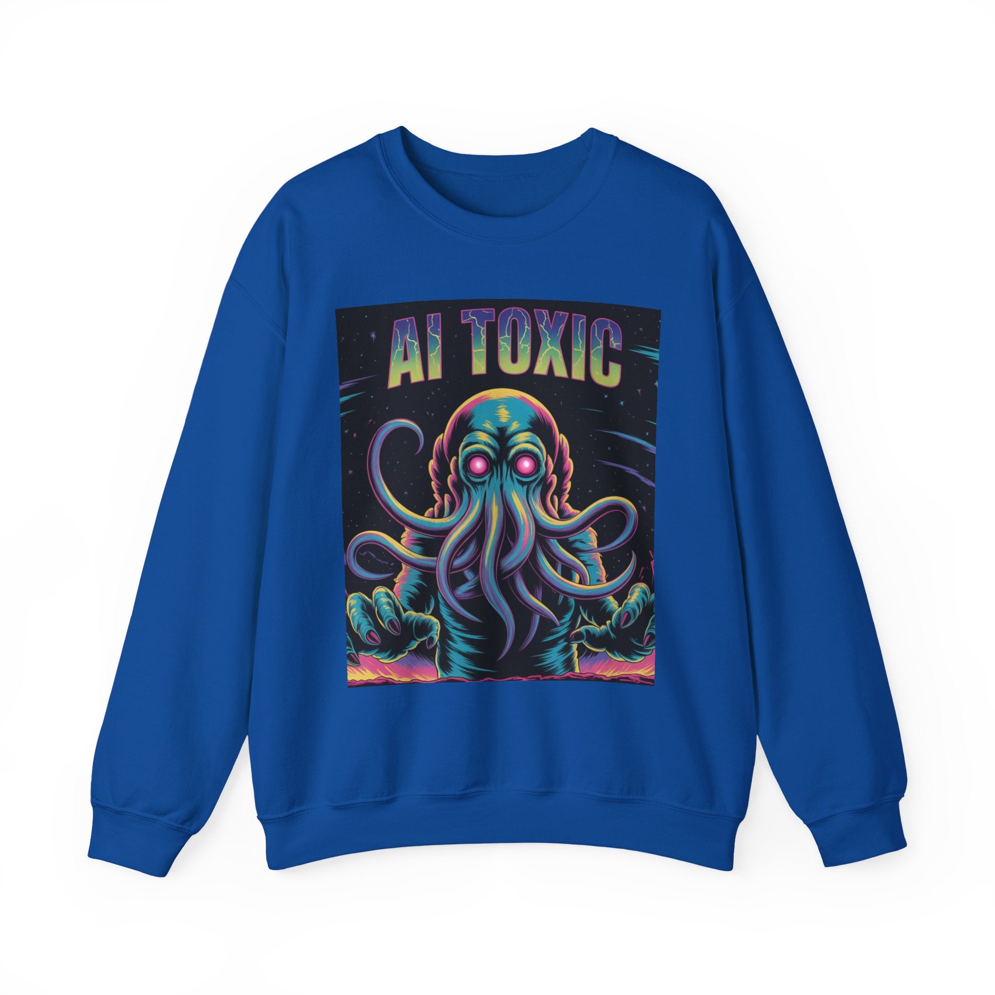 AI TOXIC  "Data Overlord" Unisex Heavy Blend™ Crewneck Sweatshirt