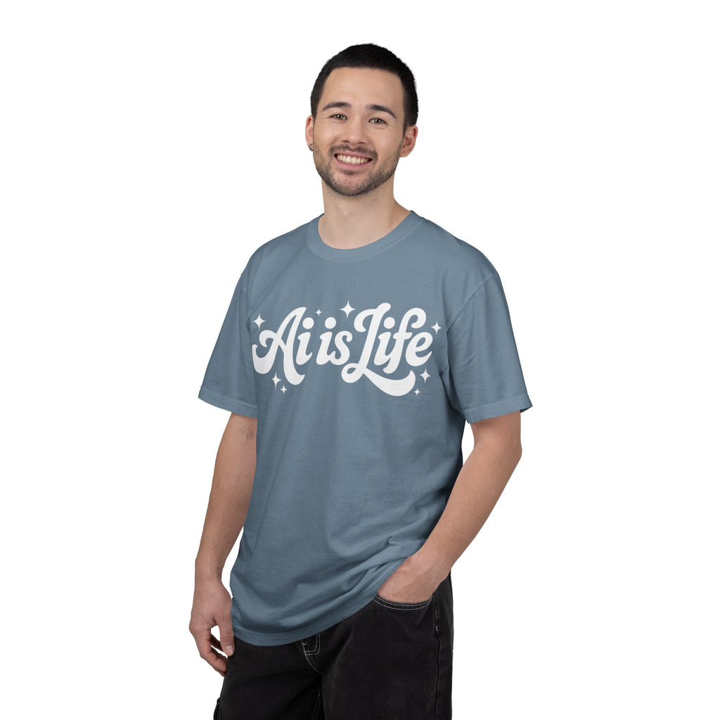 Ai is Life  "TechFlow Energy" Unisex Garment-Dyed T-shirt