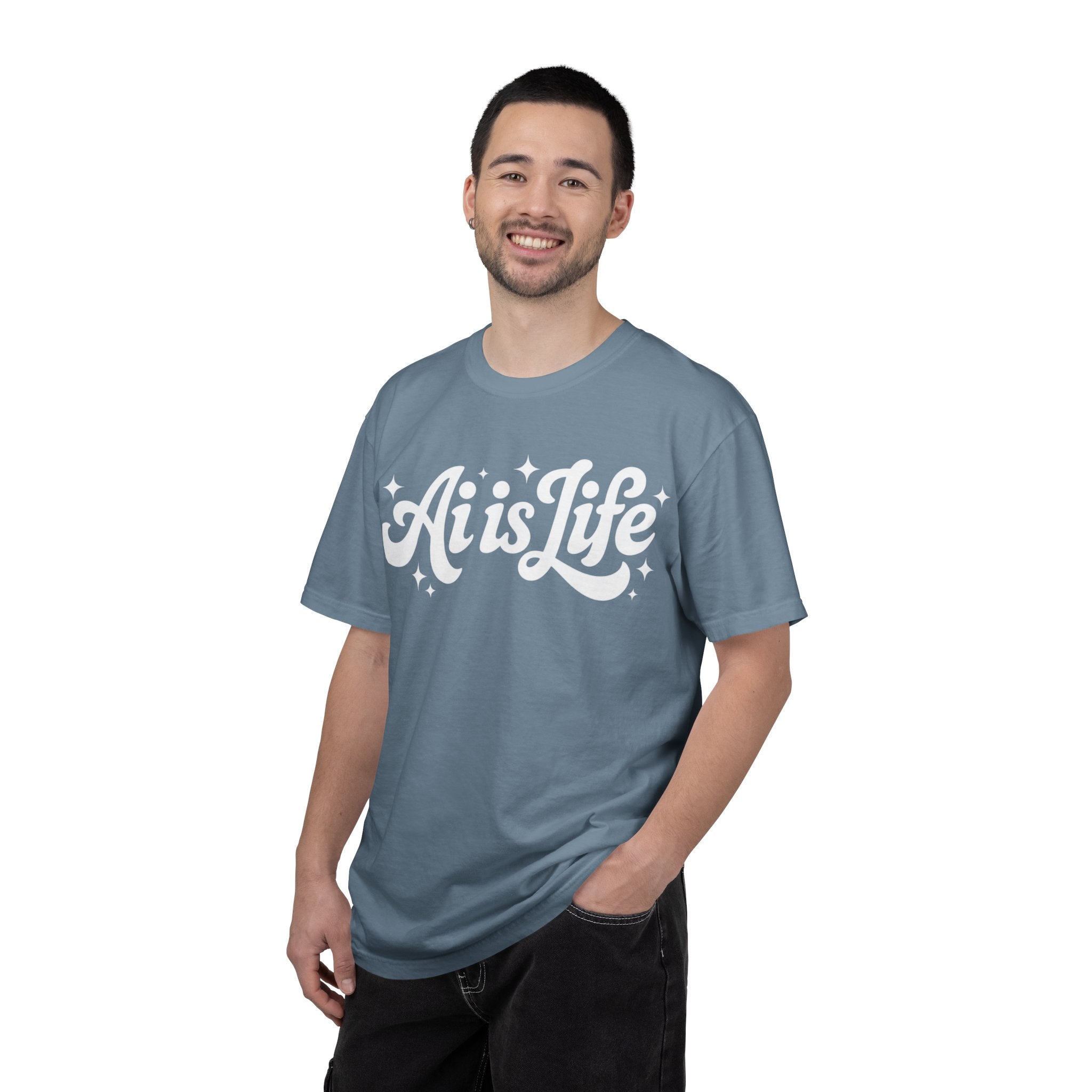 Ai is Life  "TechFlow Energy" Unisex Garment-Dyed T-shirt
