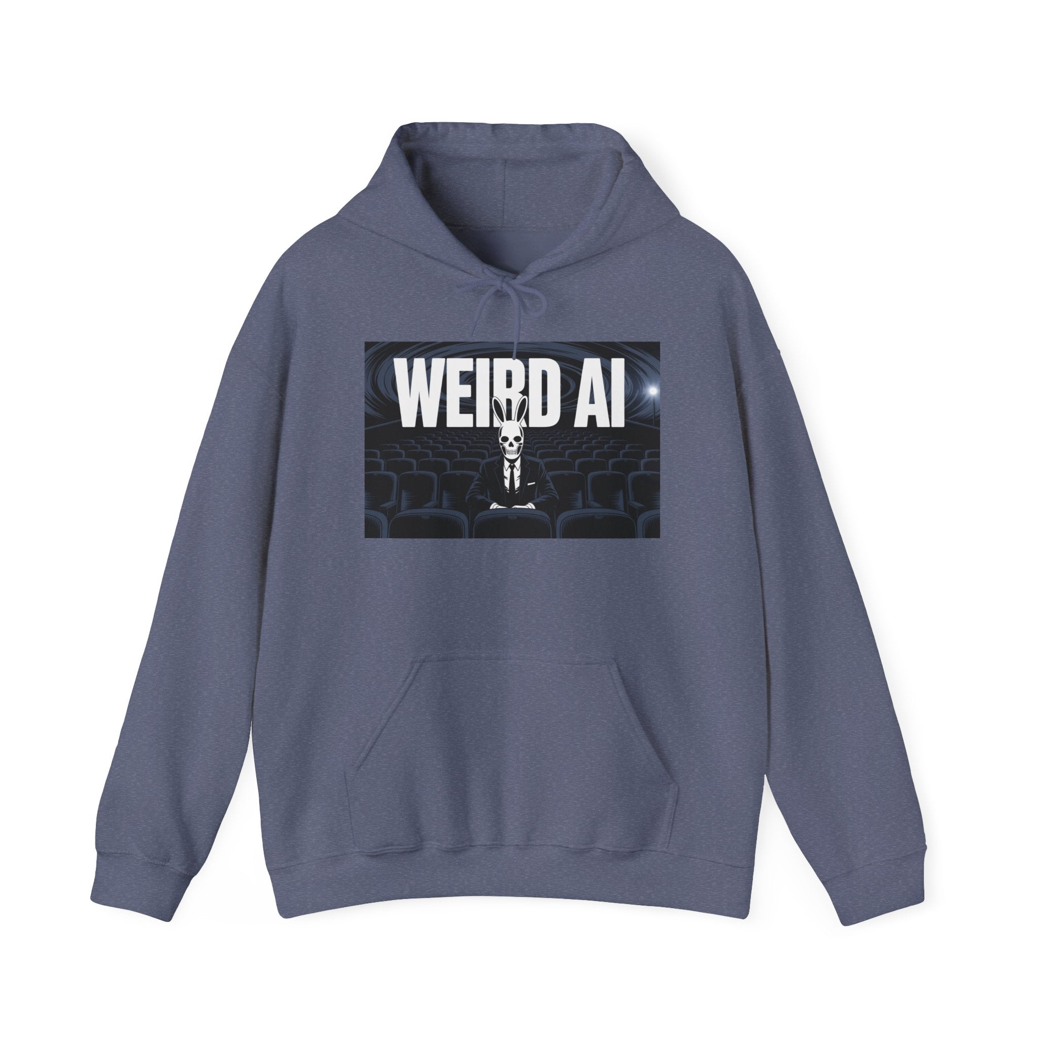 WEIRD AI  " Backrooms Theater "  Unisex Heavy Blend™ Hooded Sweatshirt