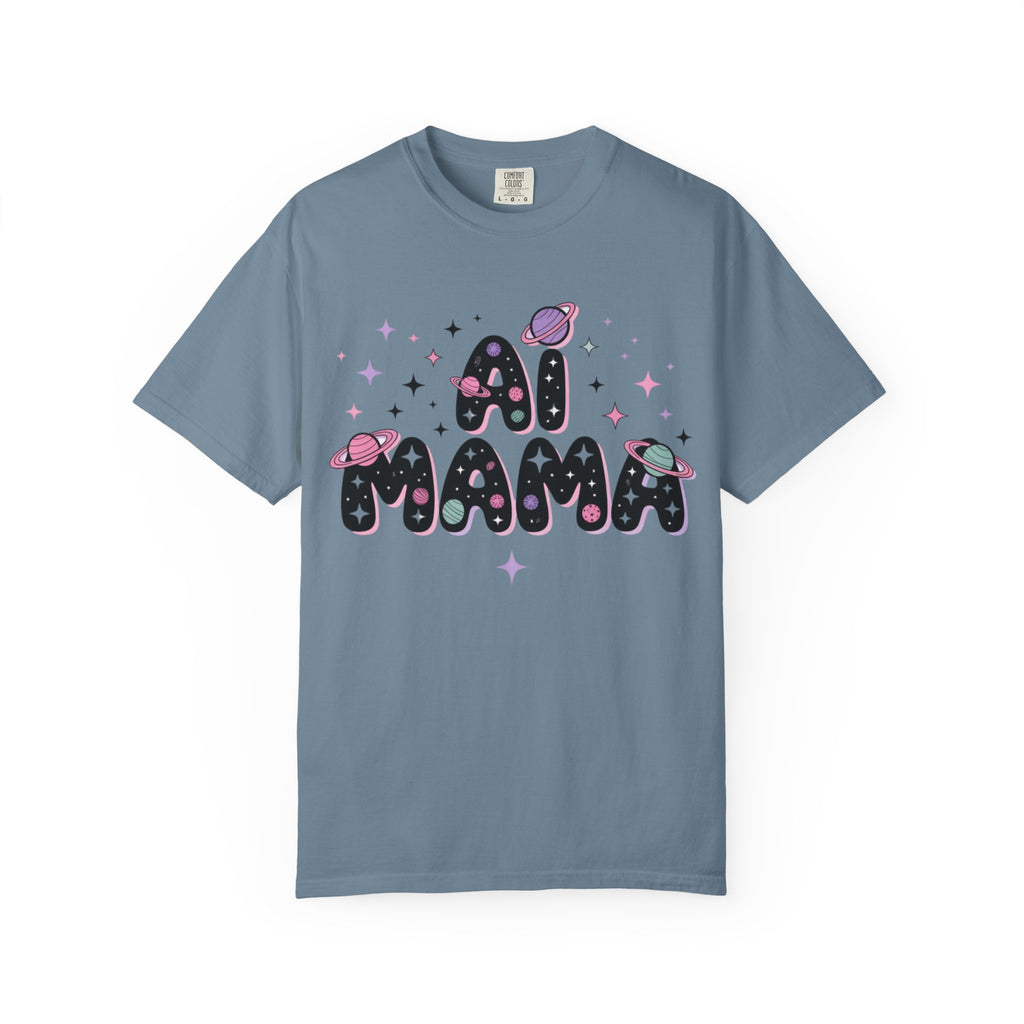 AI Mama "Digital Daydreamer" Unisex Garment-Dyed T-shirt