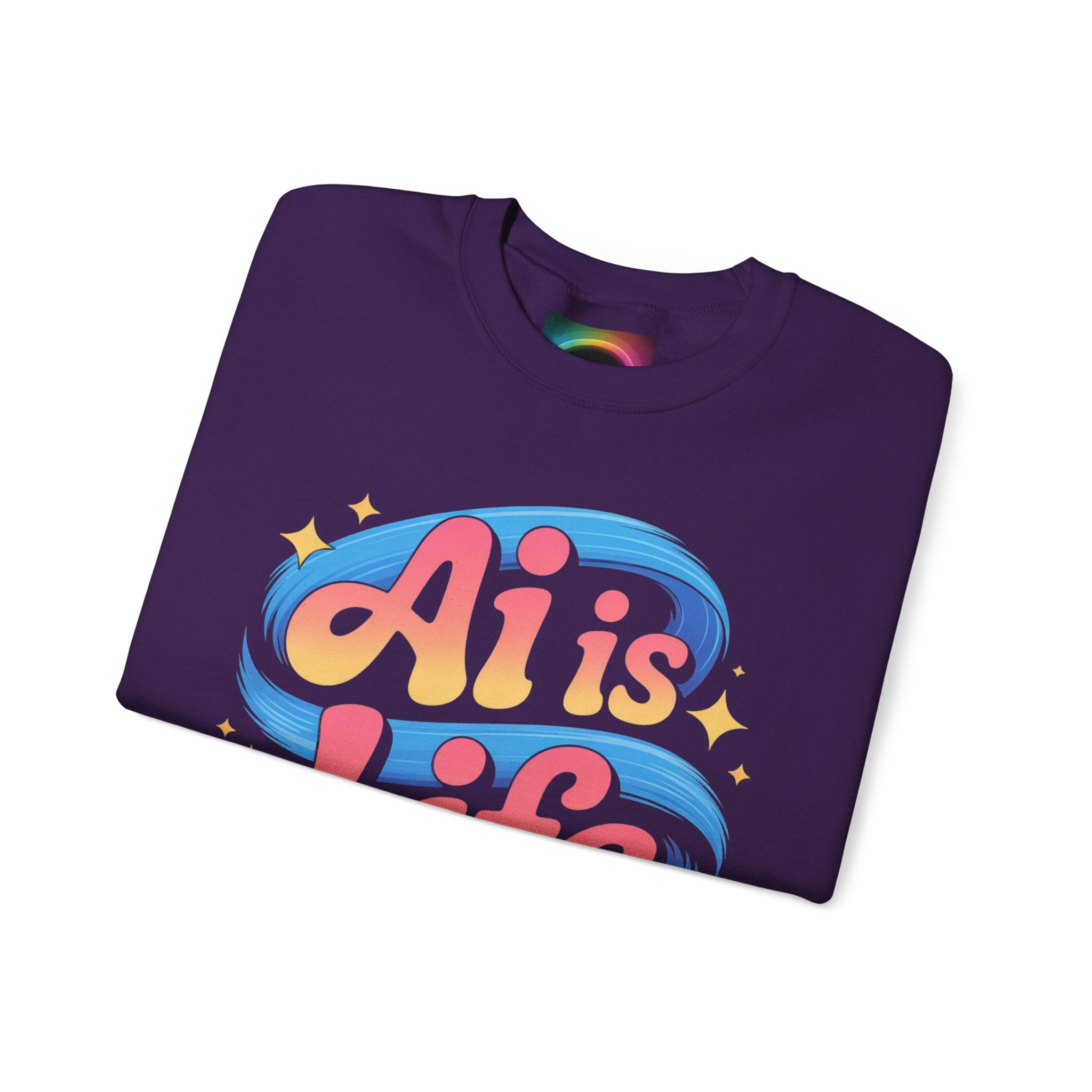 AI is Life "COSMIC SWIRL" Unisex Heavy Blend™ Crewneck Sweatshirt