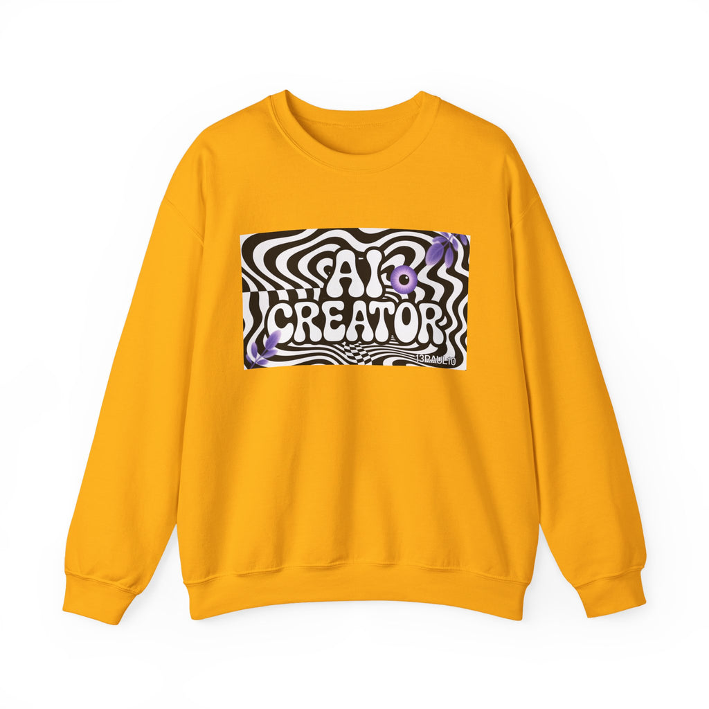 AI Creator  "Optic Loop" Unisex Heavy Blend™ Crewneck Sweatshirt