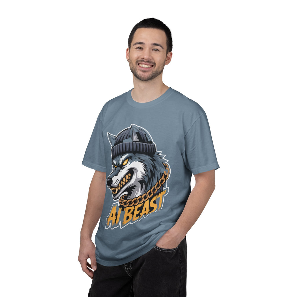 AI BEAST  "Wolf Byte Syndicate " Unisex Garment-Dyed T-shirt