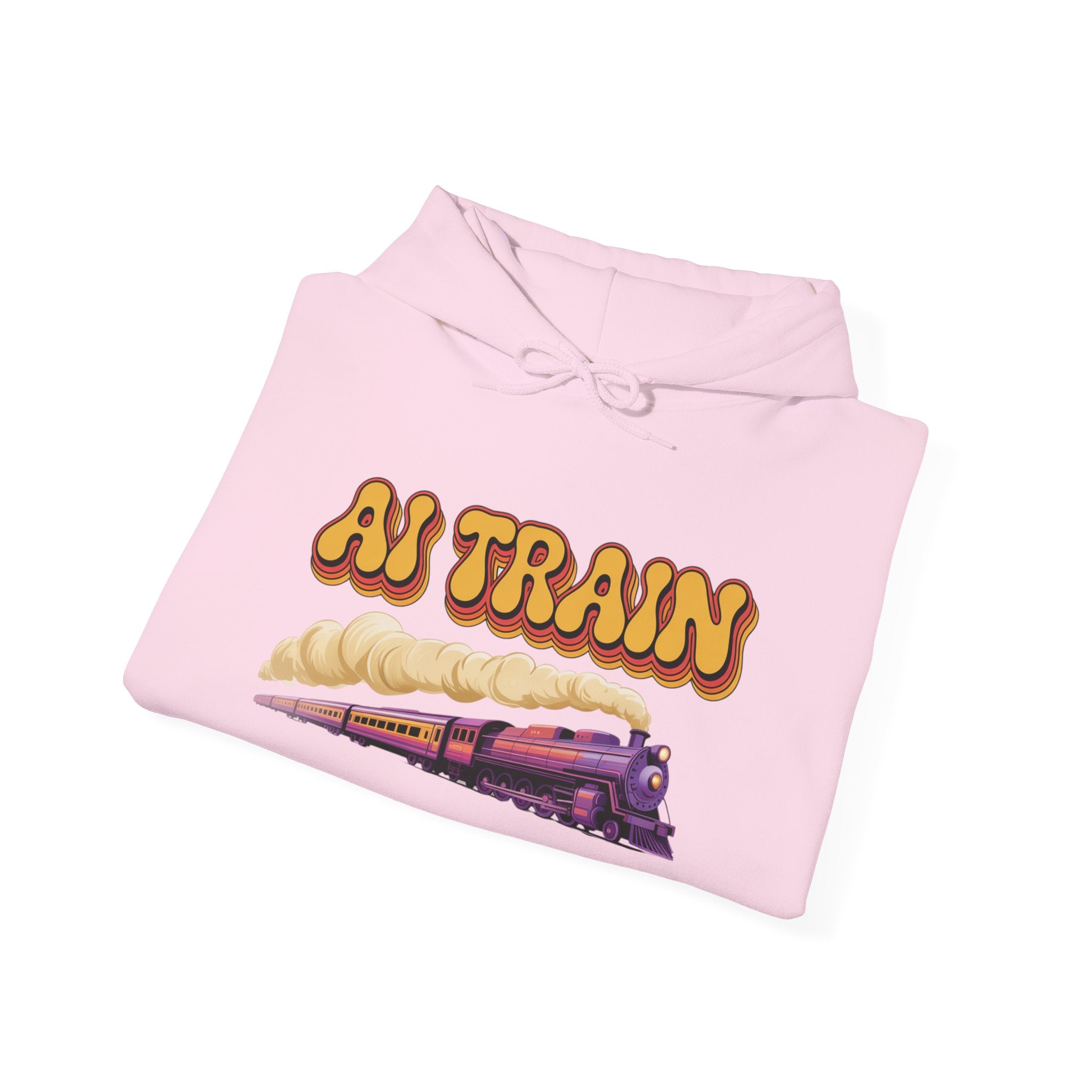 AI TRAIN  "Quantum Rail System" Unisex Heavy Blend™ Hooded Sweatshirt