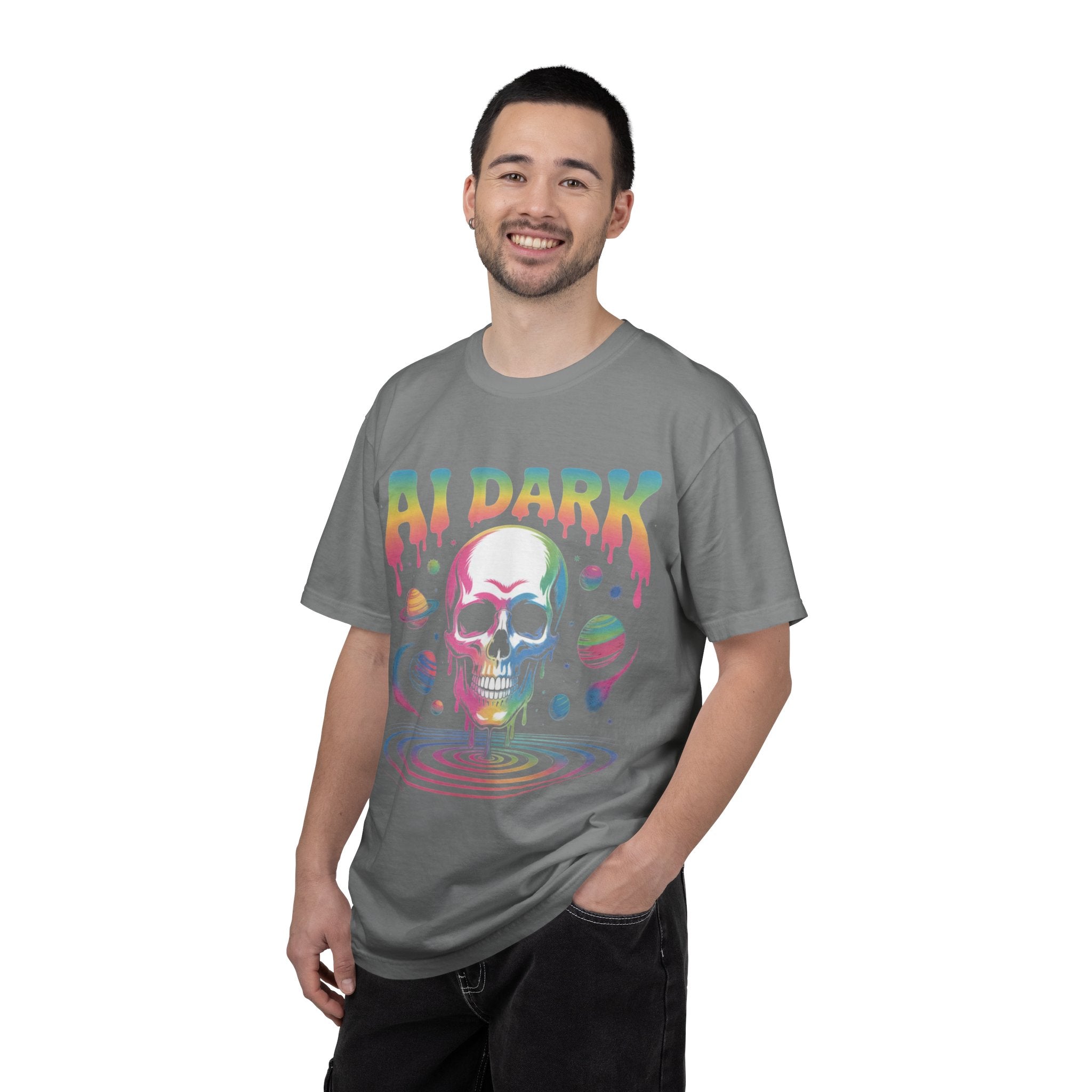 AI DARK “Death of Data” Unisex Garment-Dyed T-shirt
